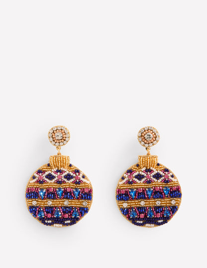 Novelty Christmas Earrings-Bauble-2