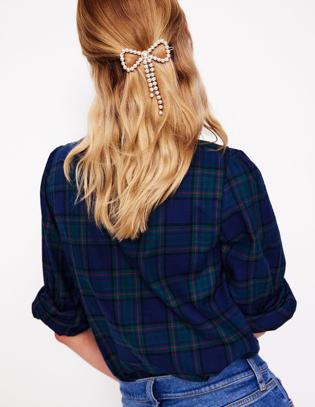 Bow Hair Slide-Ivory-1