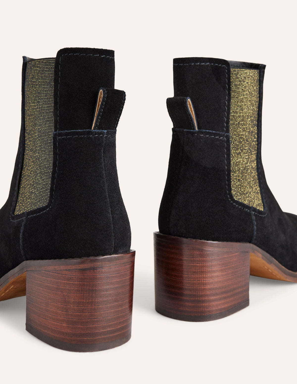 Chelsea Block Heel Boots-Black - Image 4