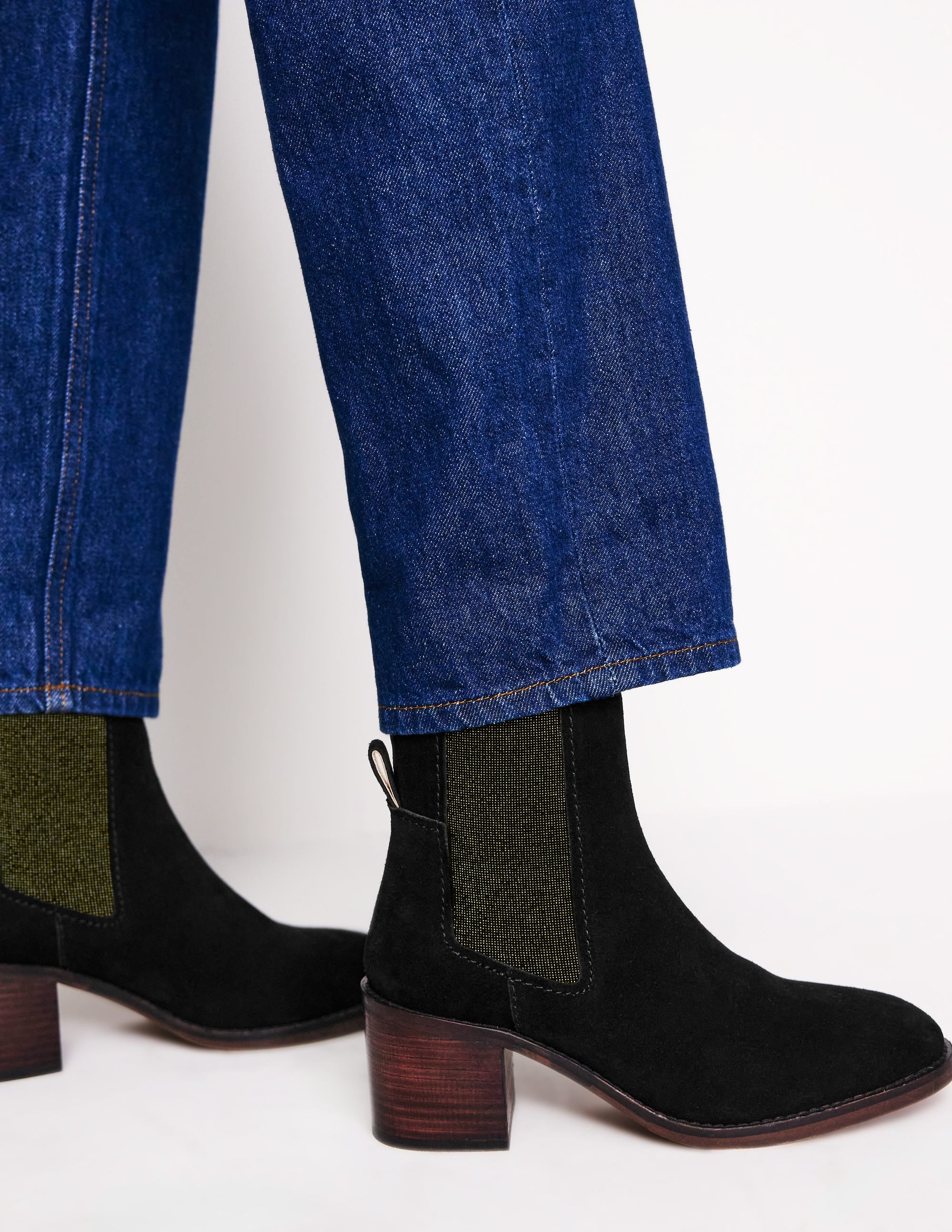 Chelsea Block Heel Boots-Black - Image 2