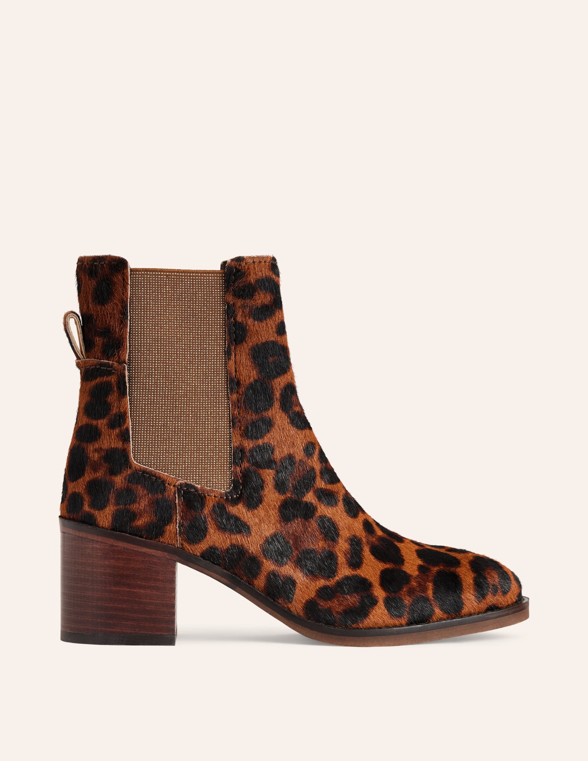 Chelsea Block Heel Boots-Leopard - Image 2