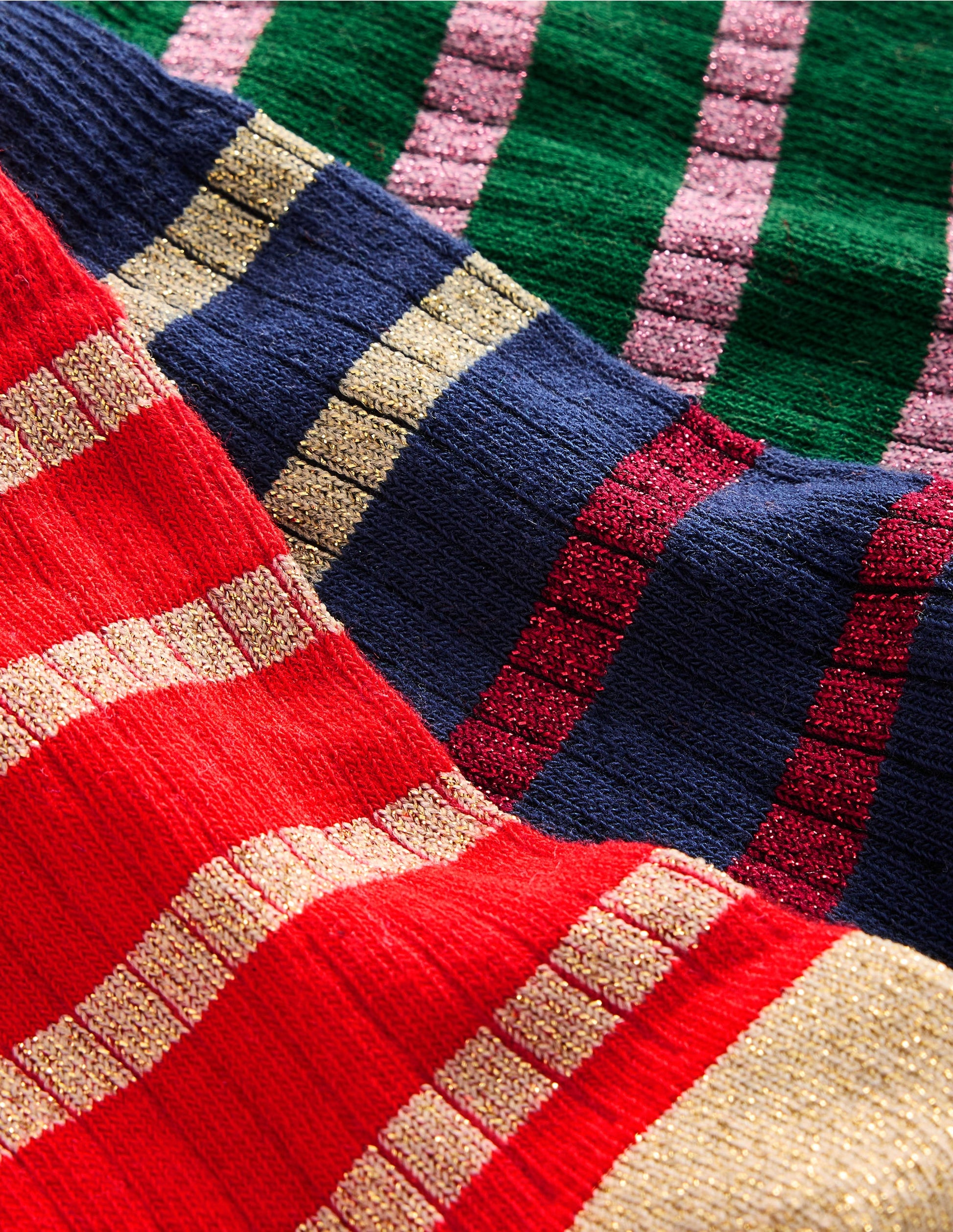 3 Pack Sparkle Socks-Sparkle Stripe-4