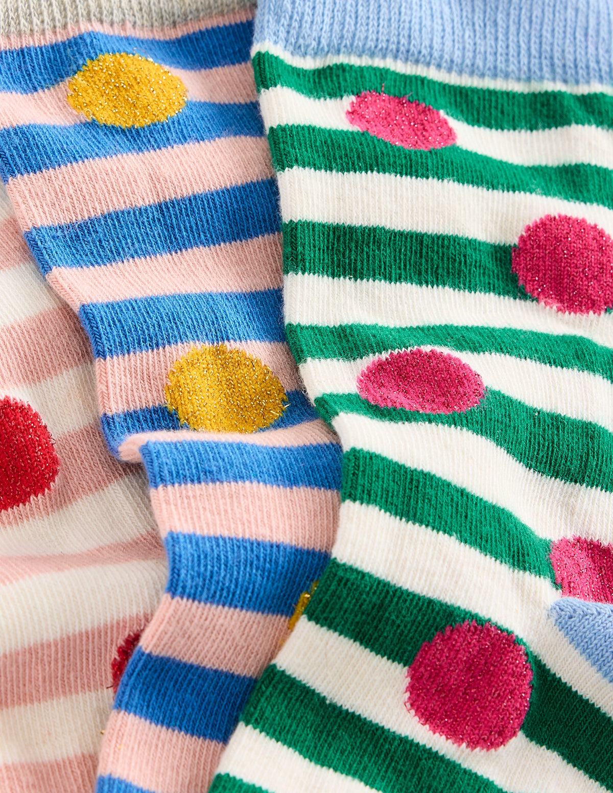 3 Pack Sparkle Socks-Spot Socks - Image 3