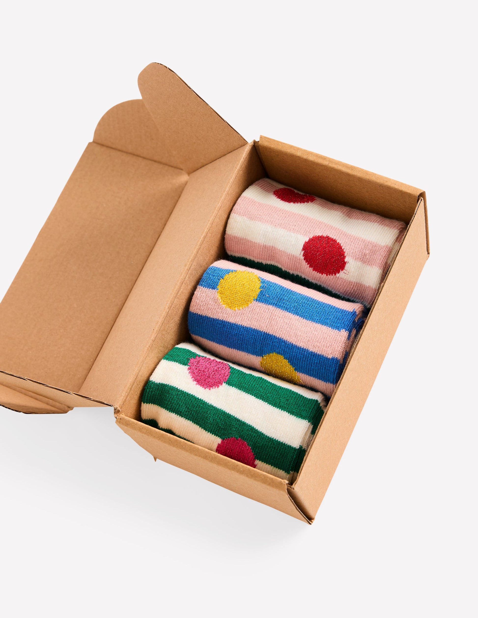 3 Pack Sparkle Socks-Spot Socks-4