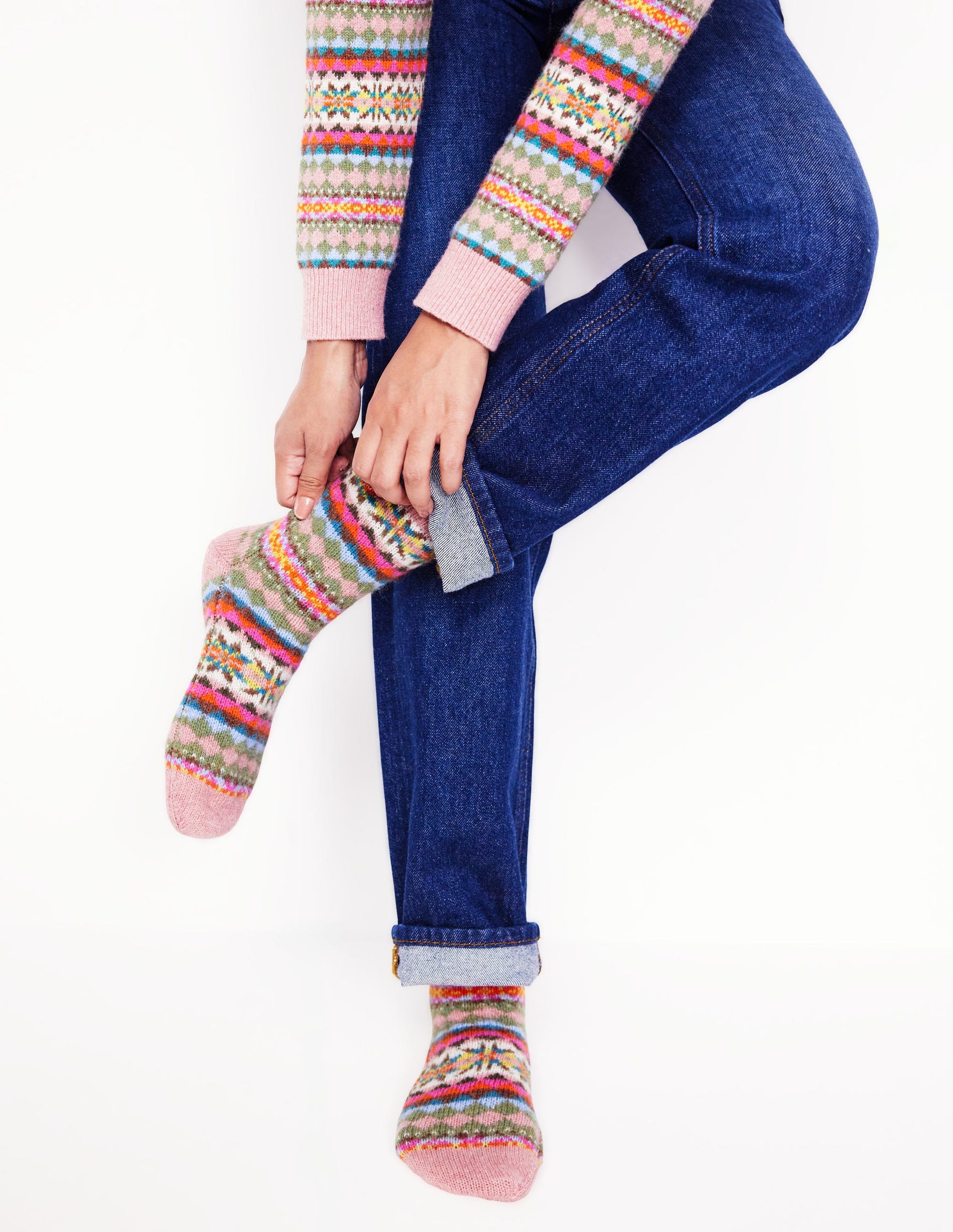 Cosy Fair Isle Socks-FairIsle-1