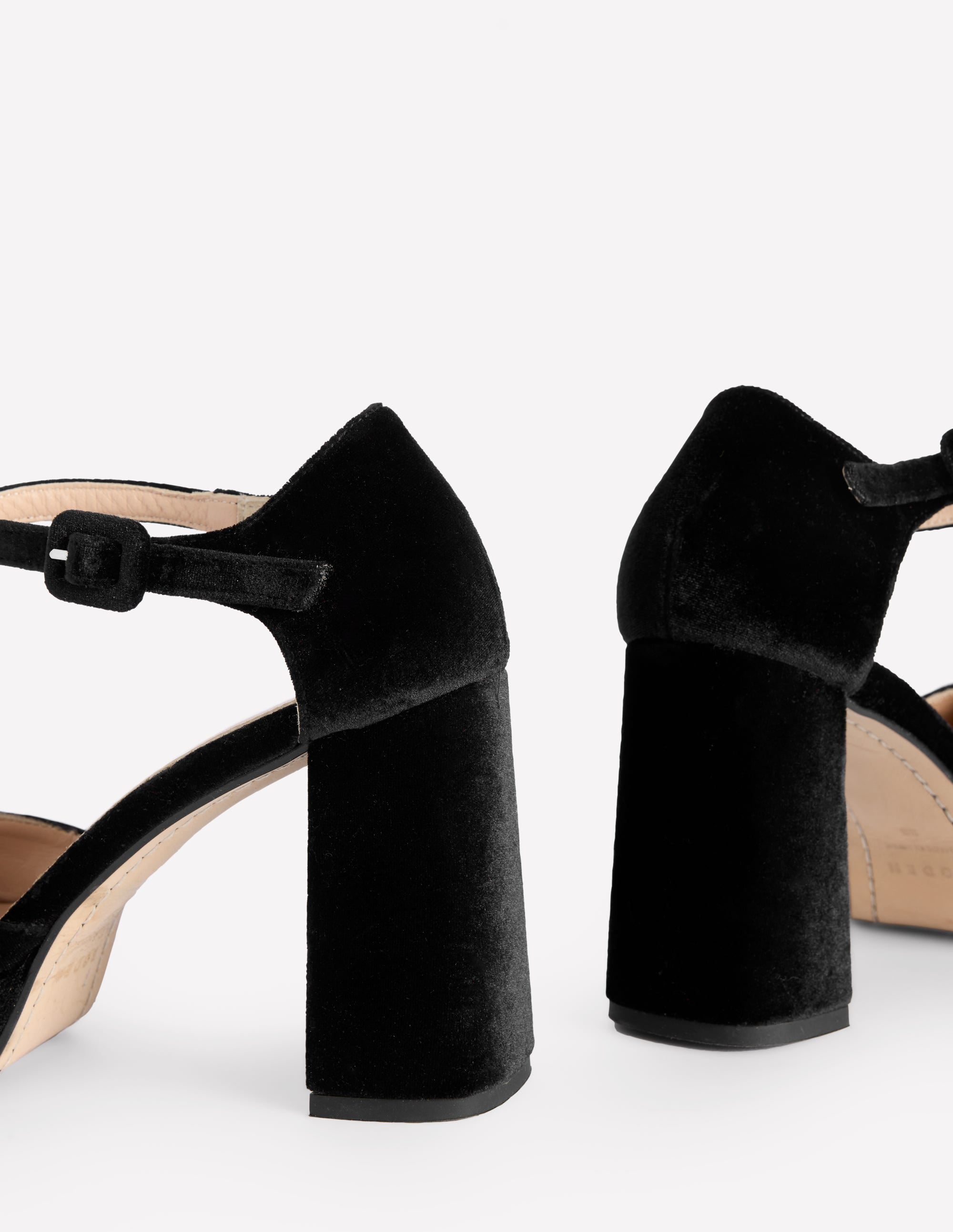 Closed Toe Platforms-Black Velvet - Image 4