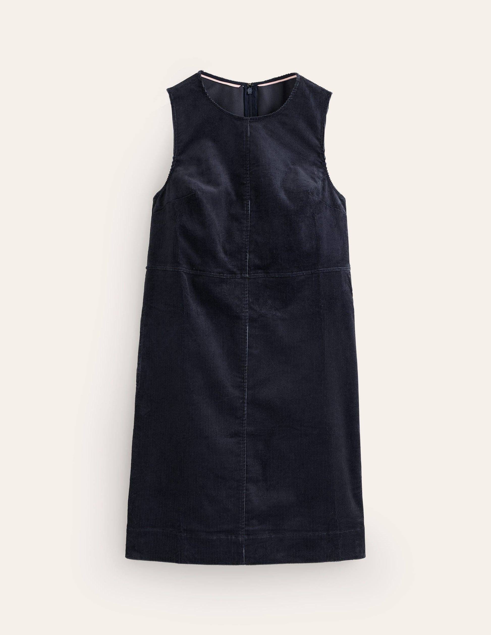 Pia Cord Shift Dress-Navy-5