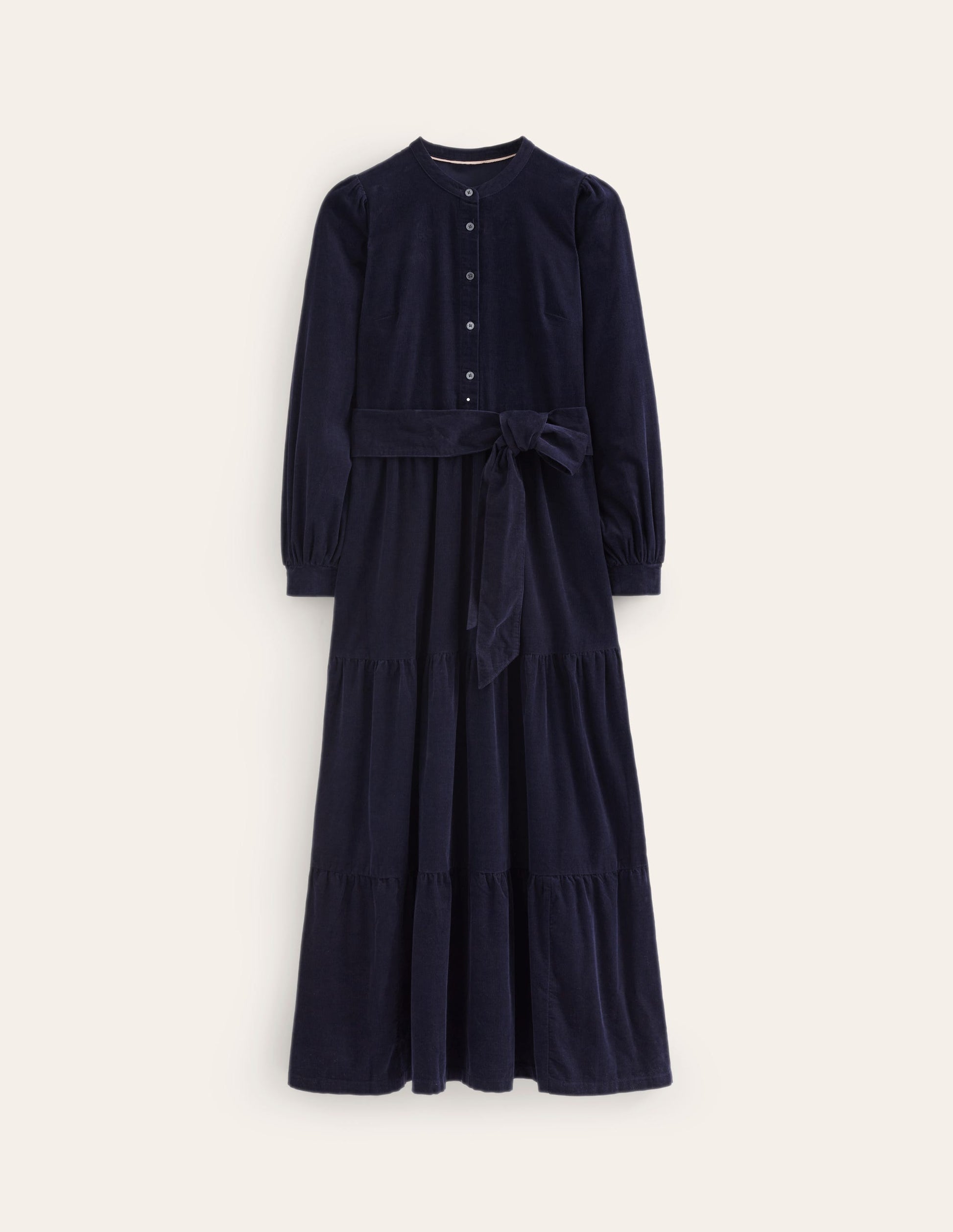 Alba Cord Maxi Dress-Navy-6