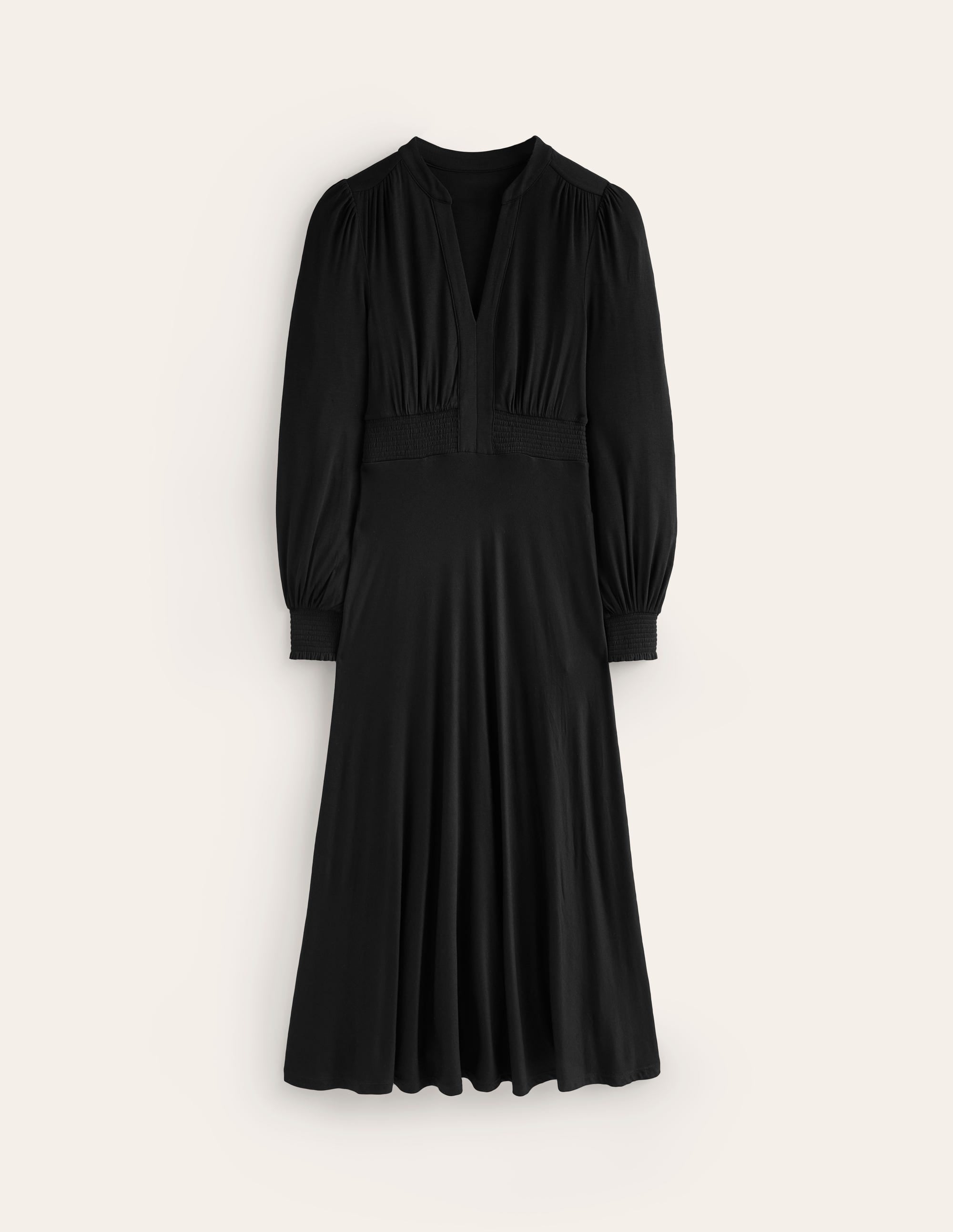 Georgia Jersey Midi Dress-Black - Image 5