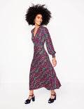Georgia Jersey Midi Dress-Multi, Illustrated Paisley