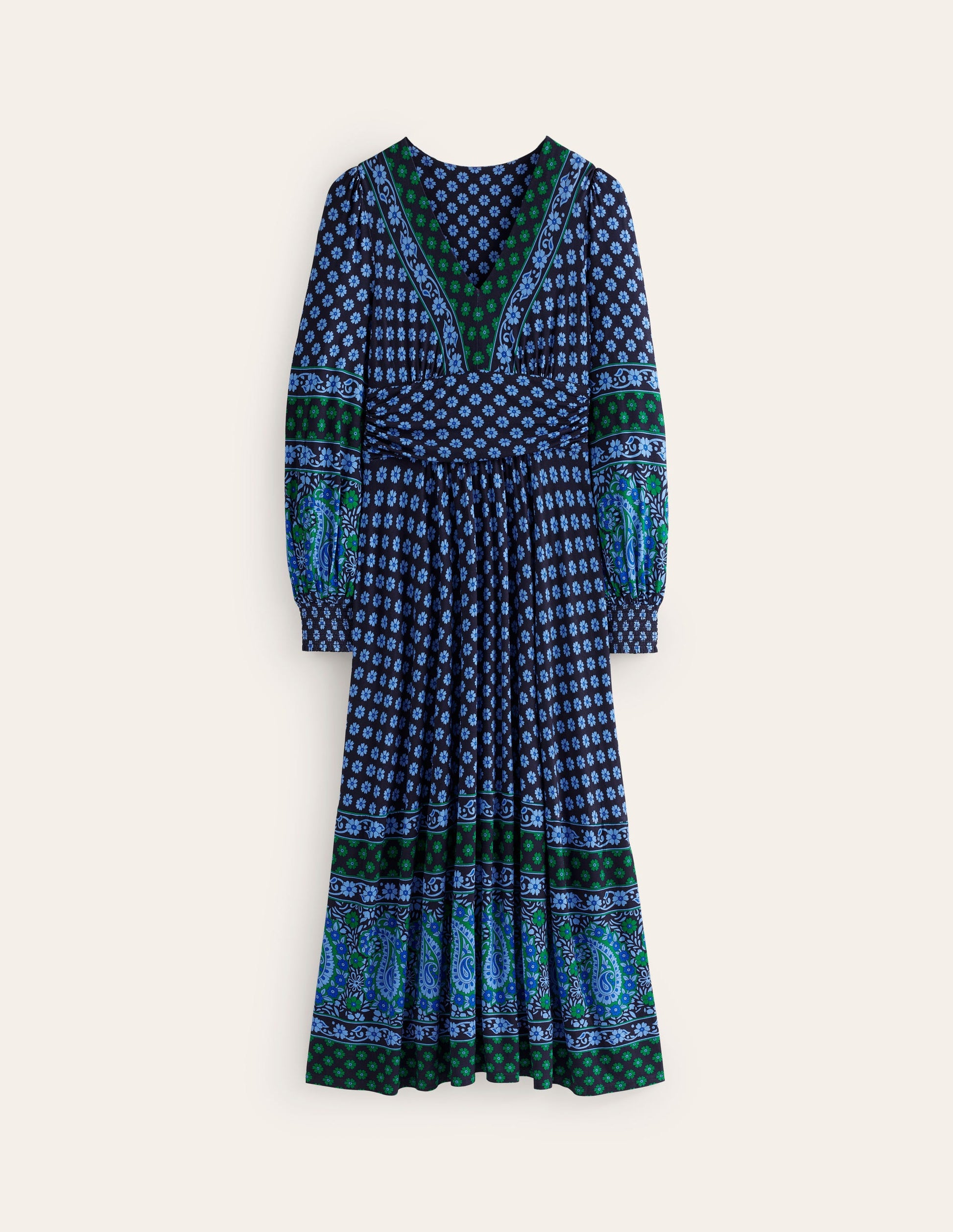 Daphne Jersey Maxi Dress-Dawn Blue, Paisley Posy | Boden AU Daphne Jersey Maxi Dress-Dawn Blue, Paisley Posy | Boden AU