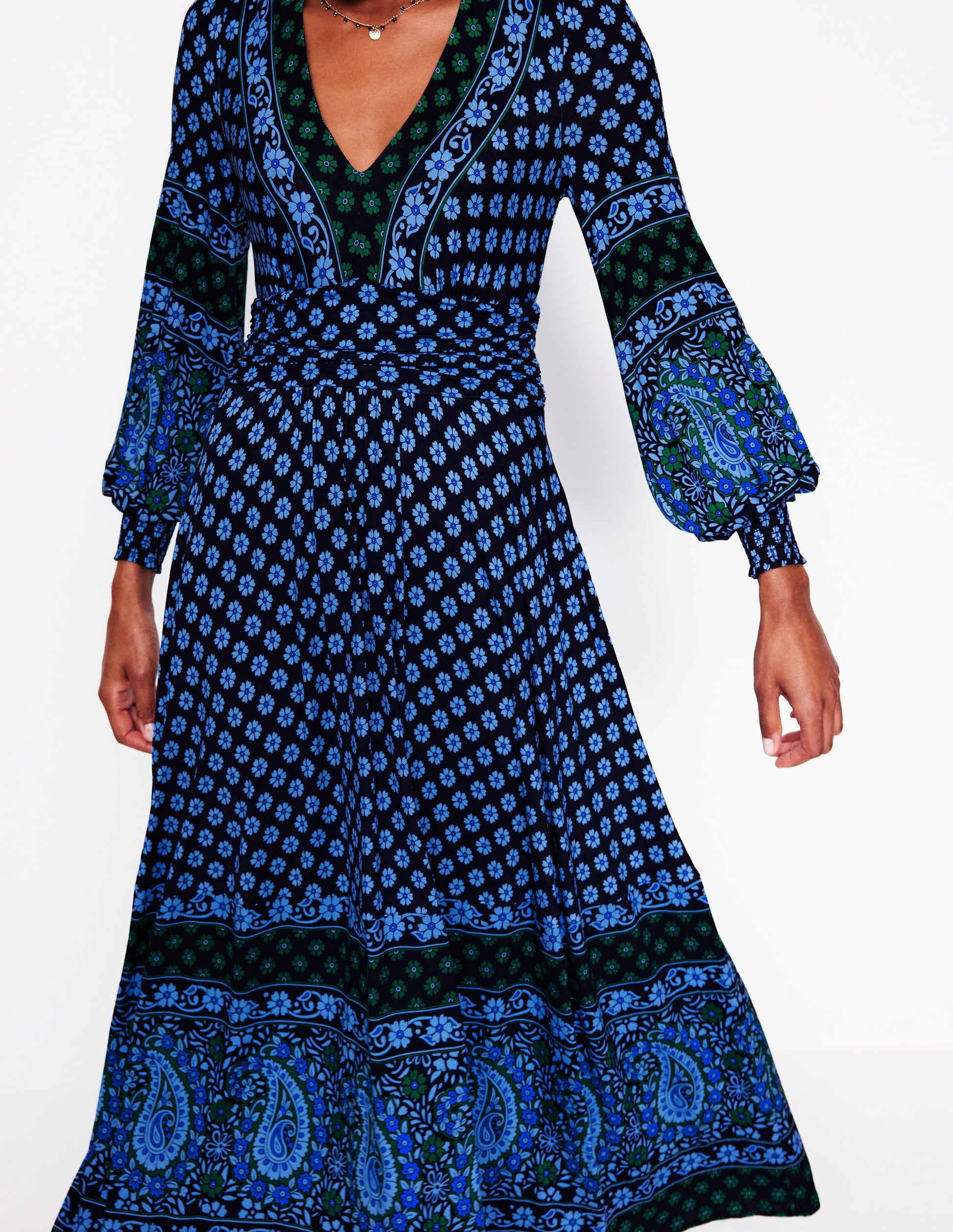 Daphne Jersey Maxi Dress-Dawn Blue, Paisley Posy | Boden AU Daphne Jersey Maxi Dress-Dawn Blue, Paisley Posy | Boden AU