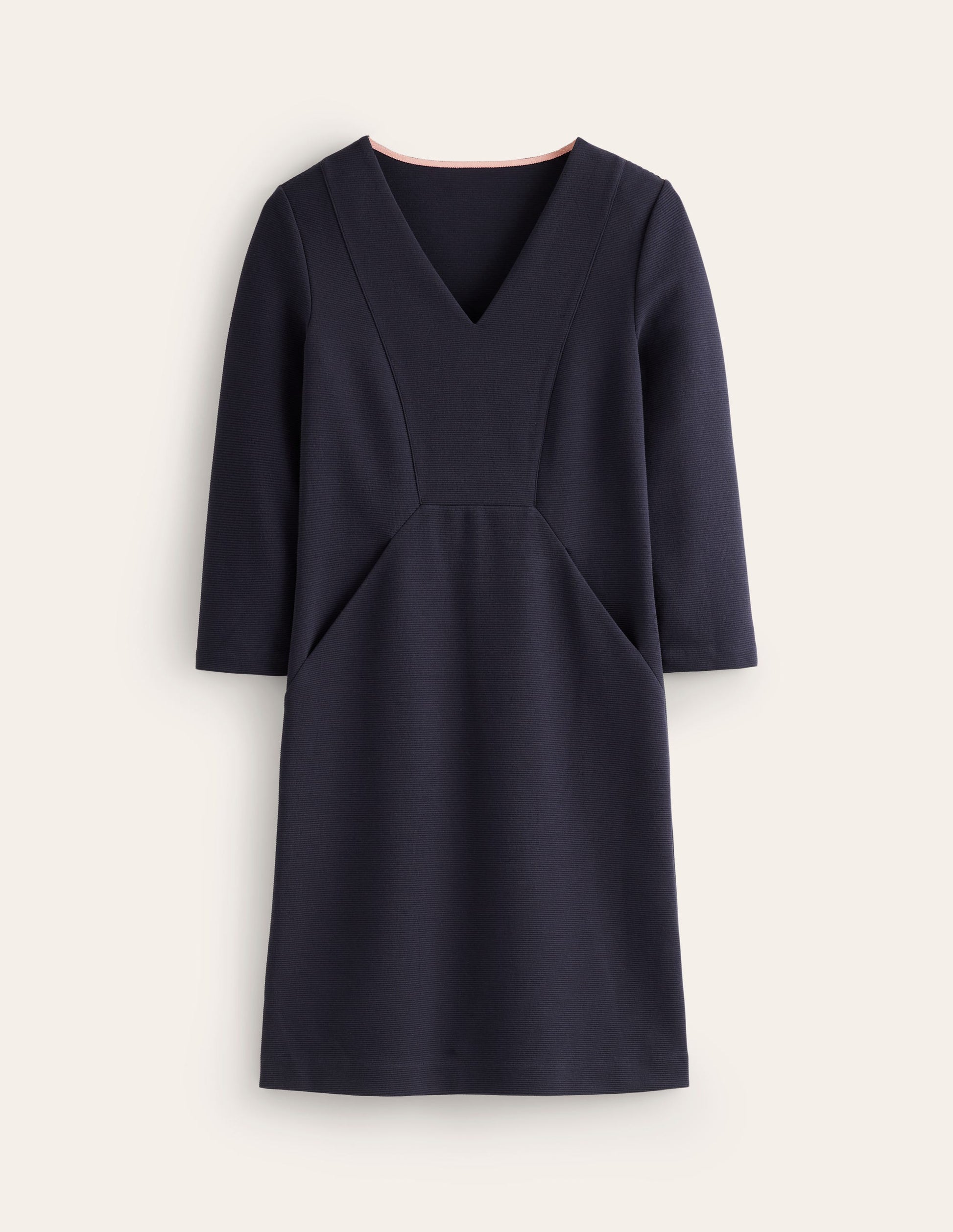 Bronte Ottoman Dress-Navy-5