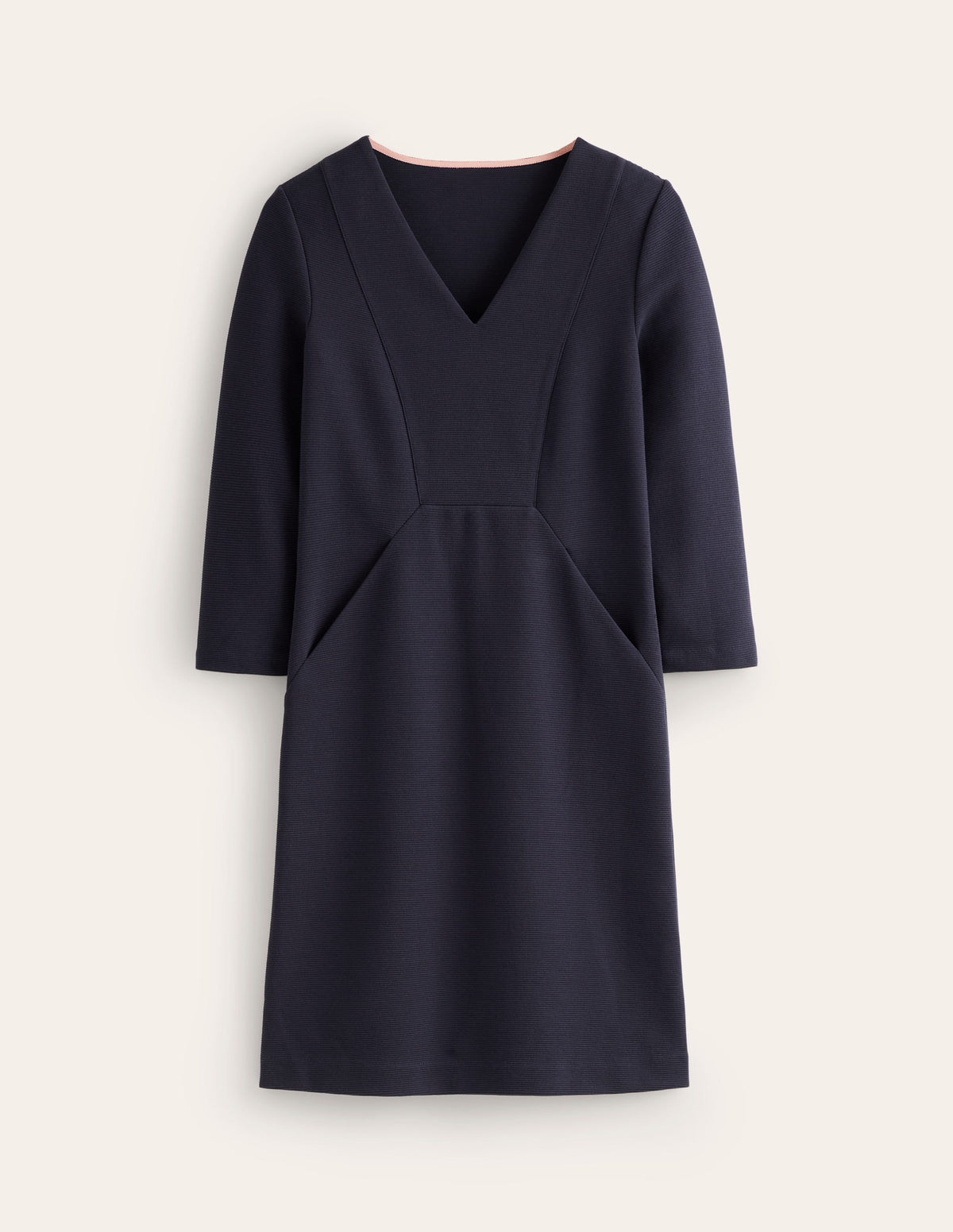 Bronte Ottoman Dress-Navy - Image 5