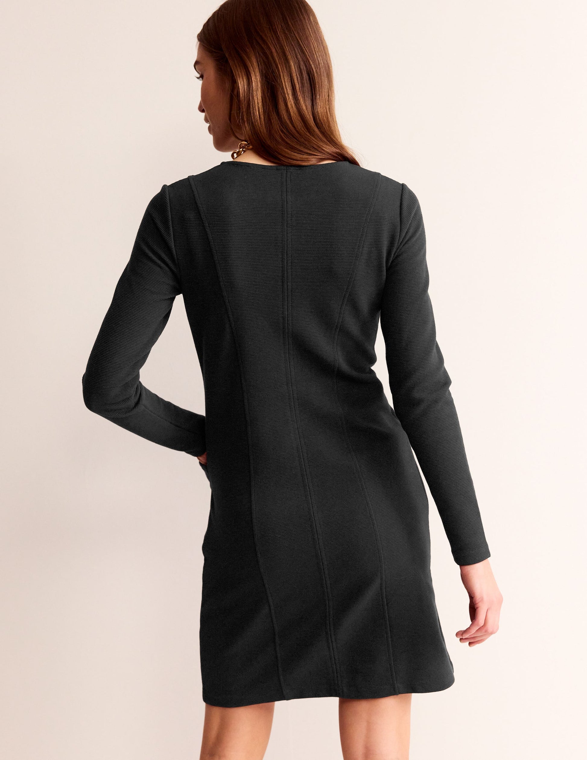 Ellen Ottoman Dress-Black-3
