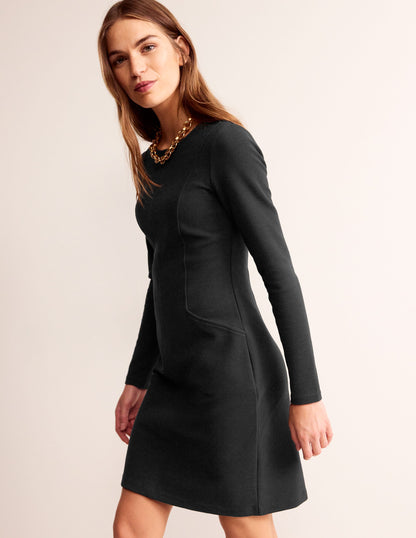 Ellen Ottoman Dress-Black-4