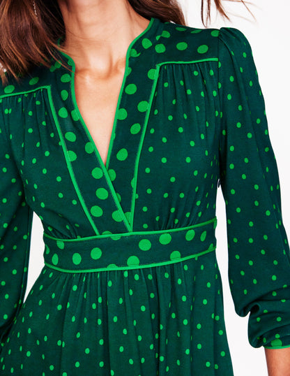 Hotched Ponte Dress-Glade, Abstract Dot-2