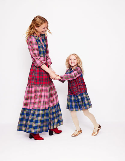 Alba Check Maxi Dress-Multi Hotch Potch Check-6