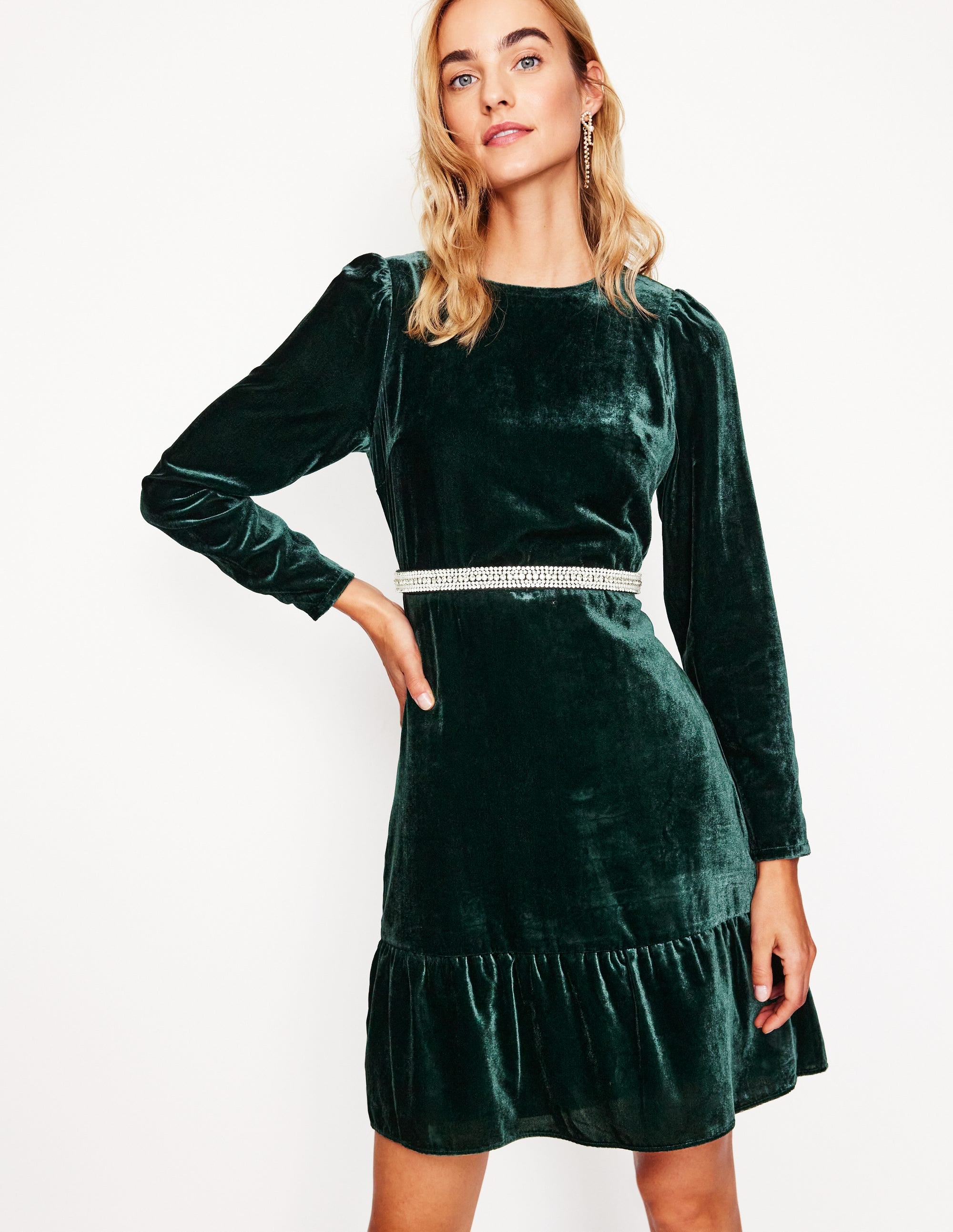 Velvet Short Dress-Glade - Image 1