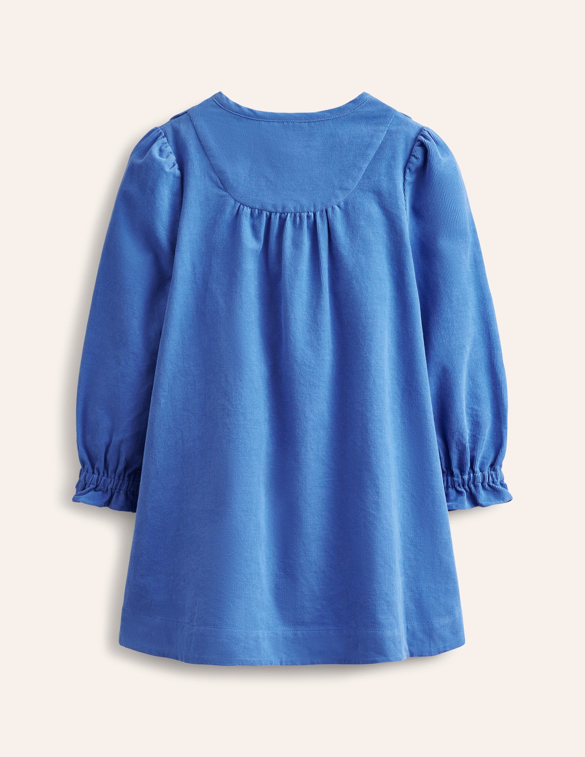 Norah Scallop Cord Dress-Bluejay Blue - Image 2