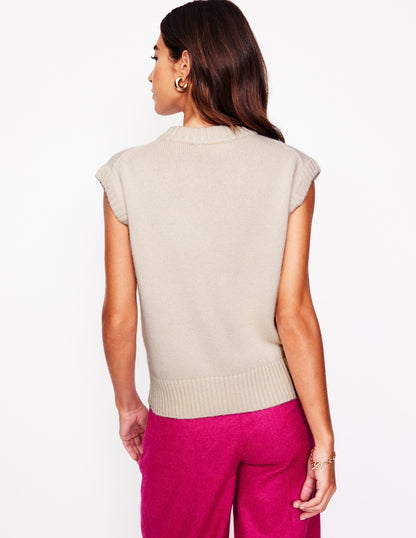 Chunky Cashmere Crew Neck Tank-Rope-3