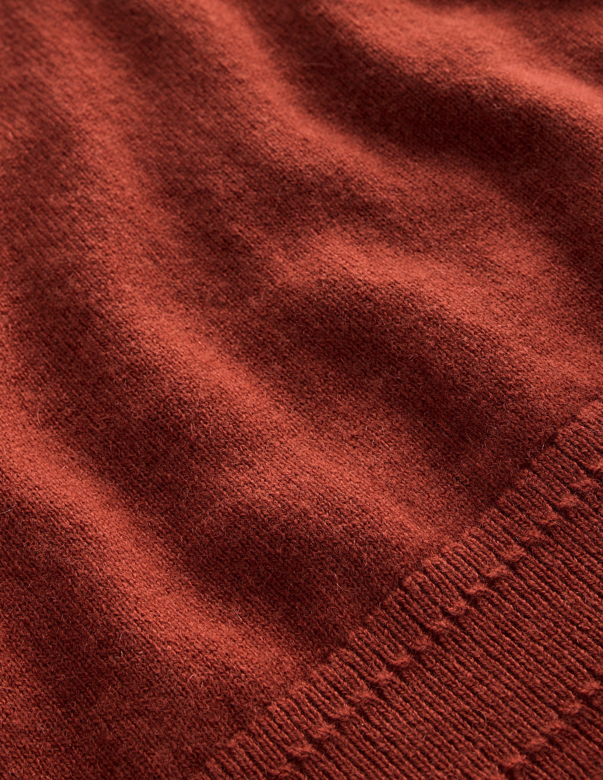 Eva Cashmere V-neck Jumper-Copper Brown - Image 6