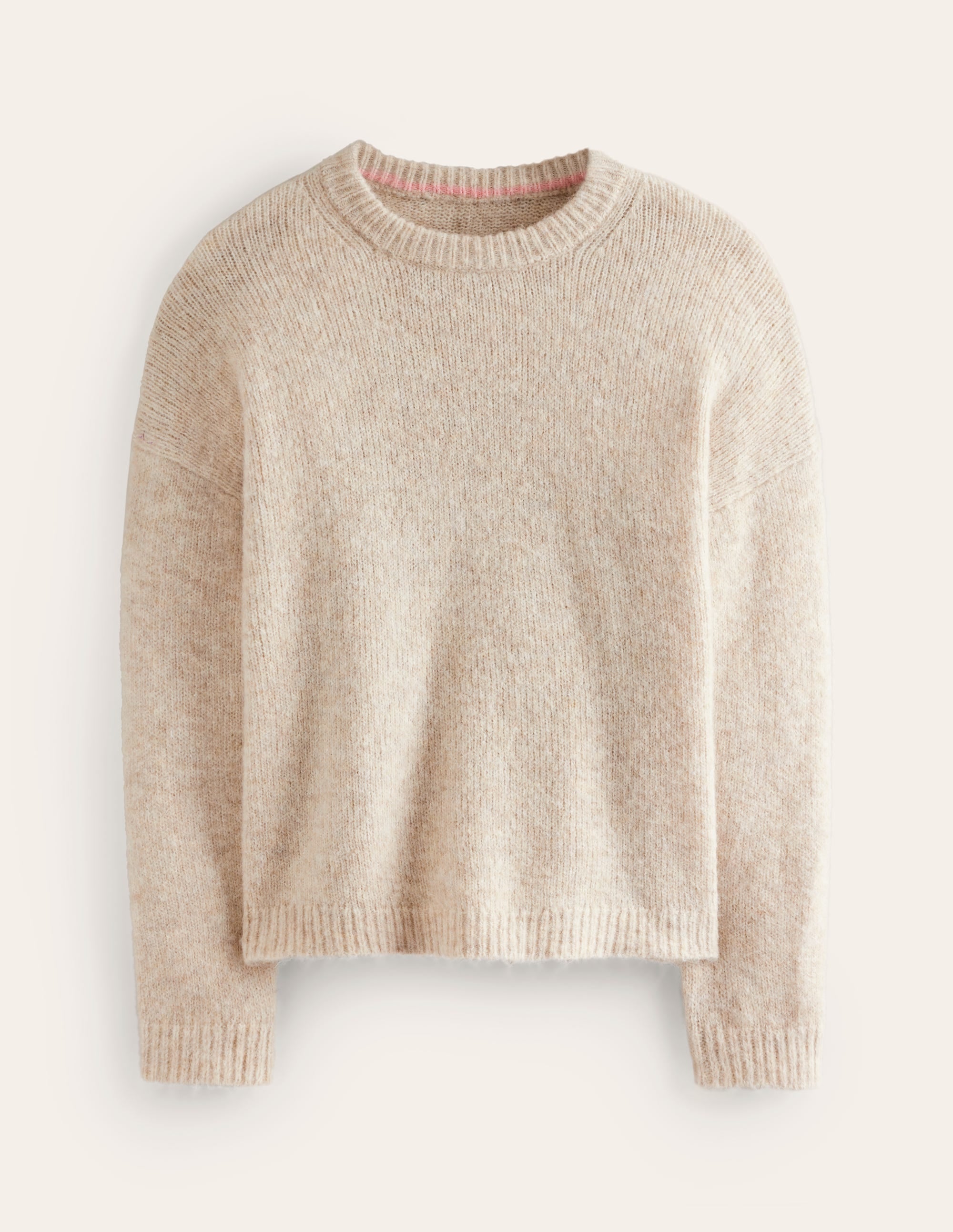 Rosemary Relaxed Fluffy Jumper-Oatmeal Melange - Image 6