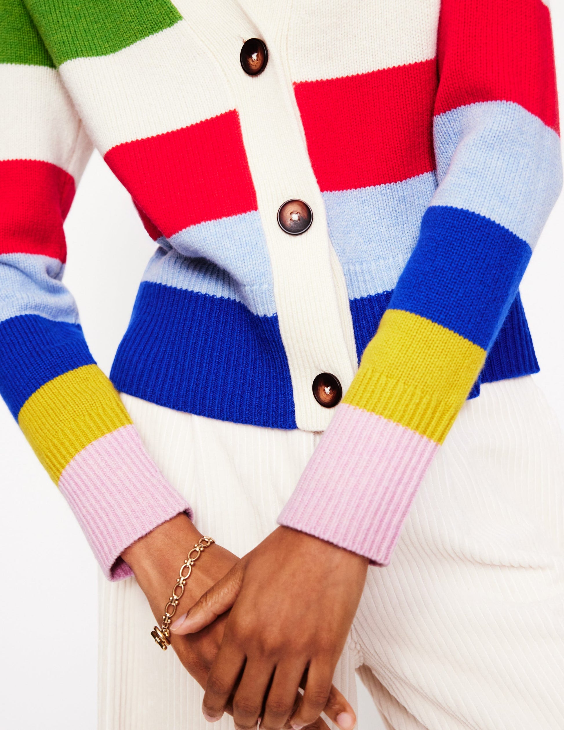 Olivia Merino Cardigan-Multi, Rainbow-2