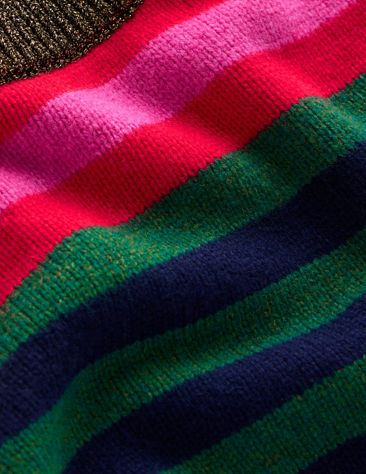 Olivia Merino Jumper-Multi, Rainbow Stripe - Image 9