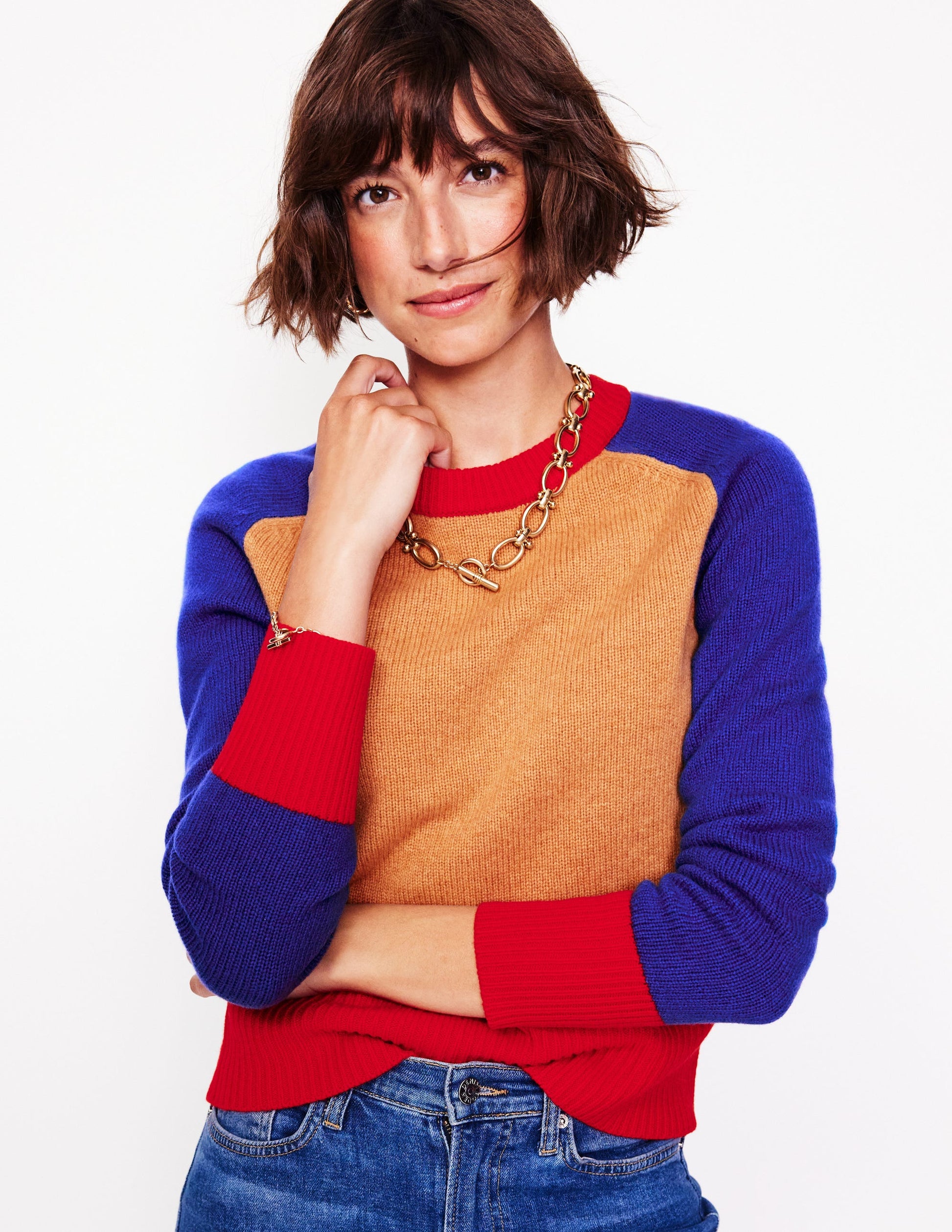 Olivia Merino Jumper-Chinchilla Melange-1