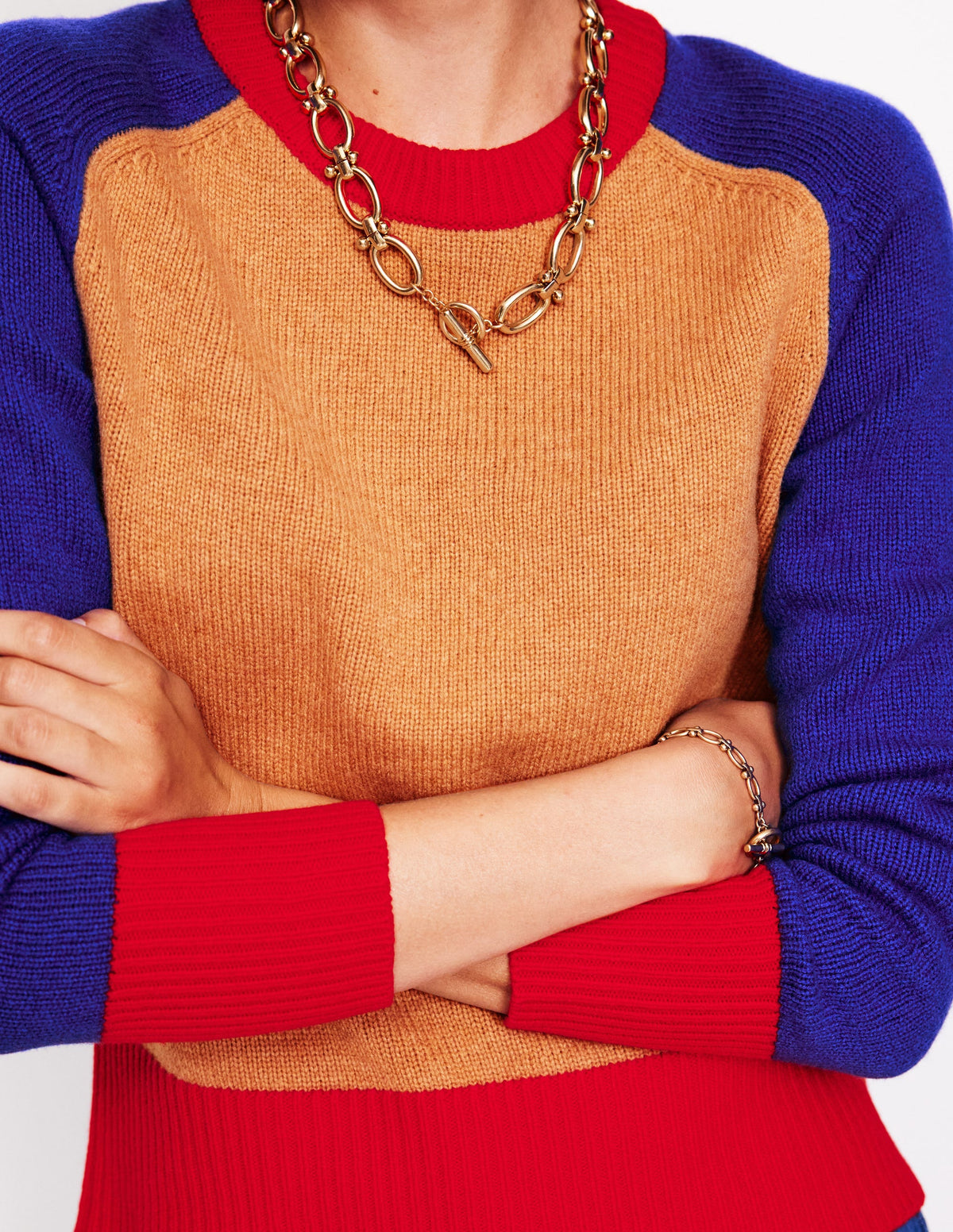 Olivia Merino Jumper-Chinchilla Melange-2