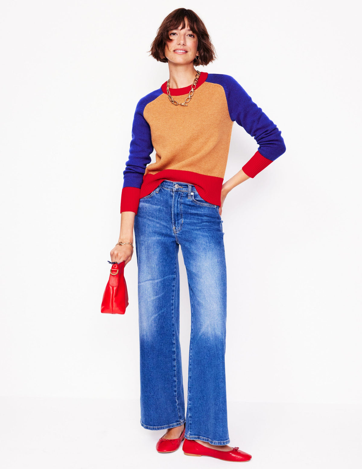 Olivia Merino Jumper-Chinchilla Melange - Image 4