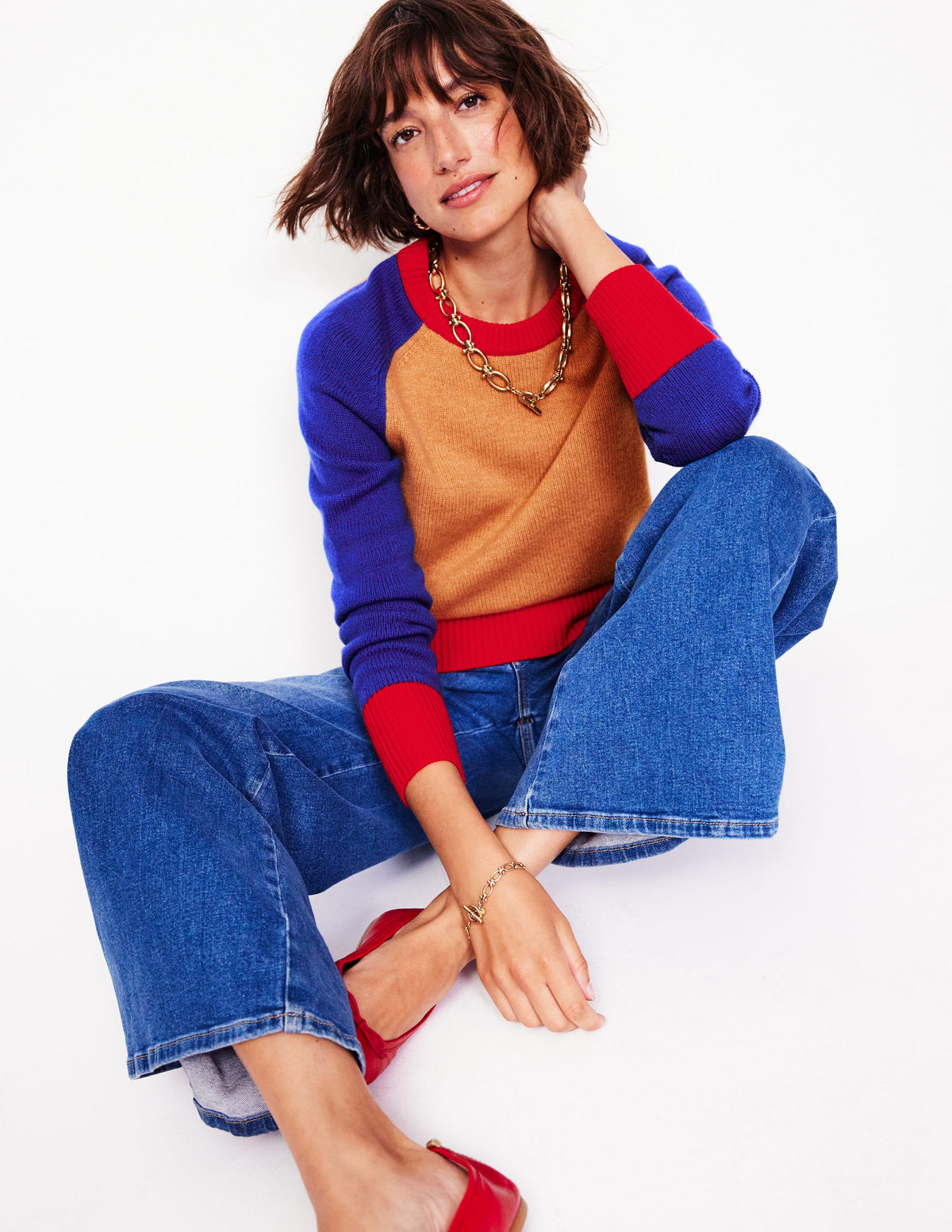 Olivia Merino Jumper-Chinchilla Melange - Image 5