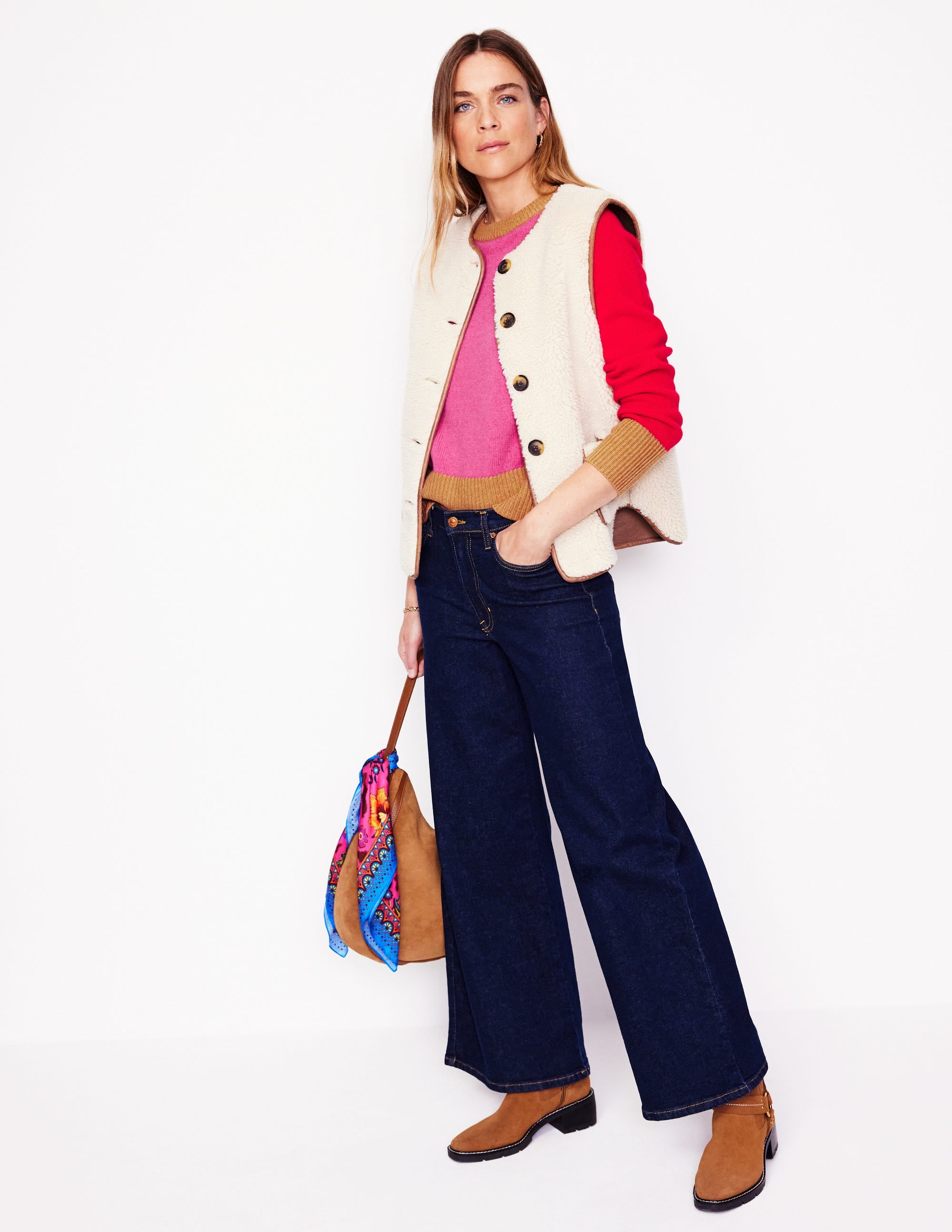 Olivia Merino Jumper-Party Pink - Image 3