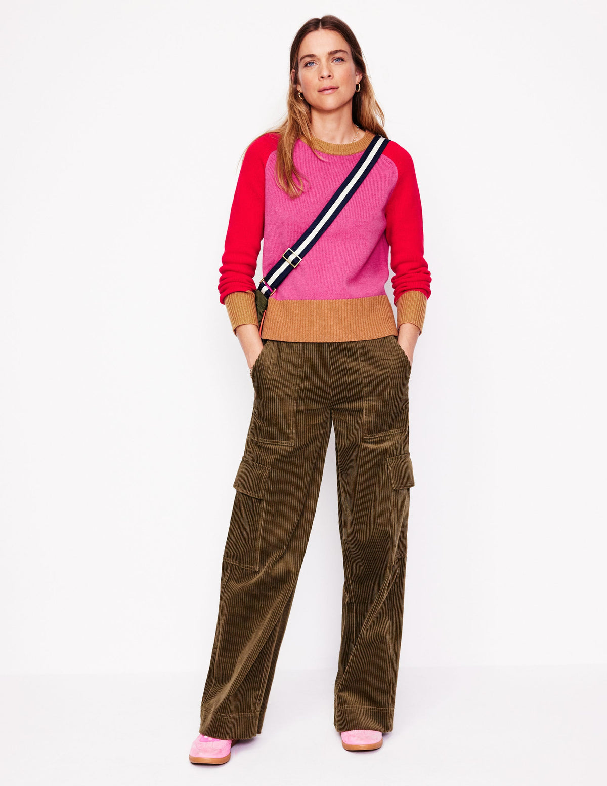 Olivia Merino Jumper-Party Pink-5