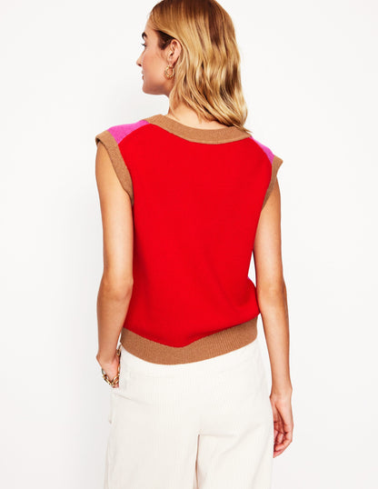 Olivia Merino Tank-Party Pink-3