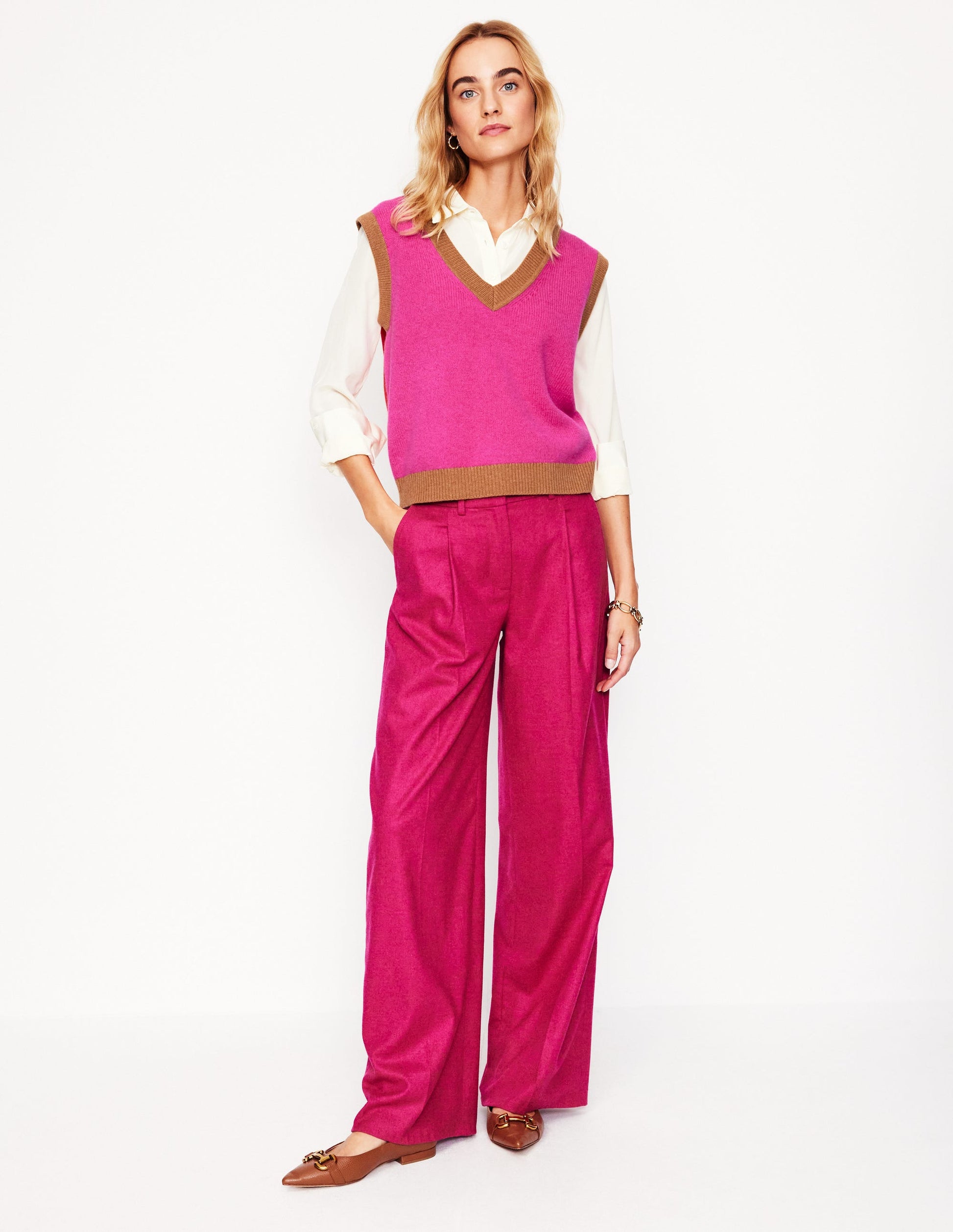 Olivia Merino Tank-Party Pink-6