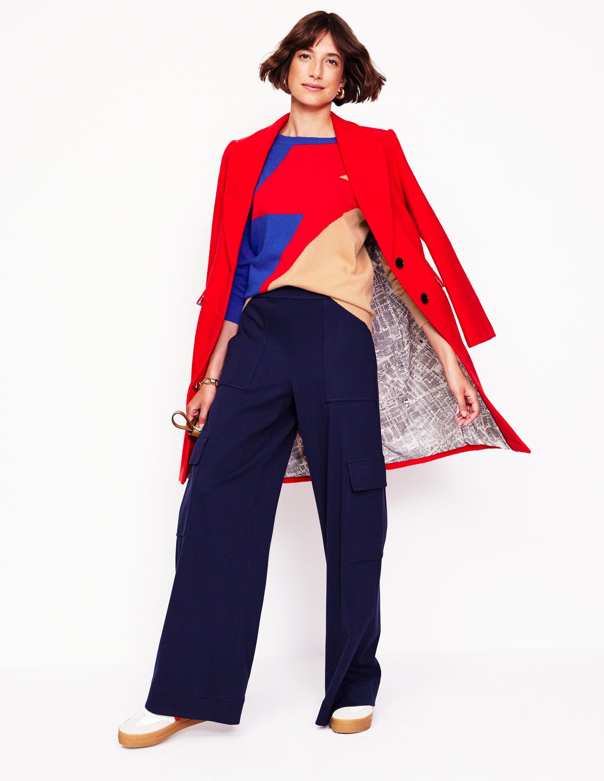 Lydia Cashmere Jumper-Camel, Lightning Bolt-5