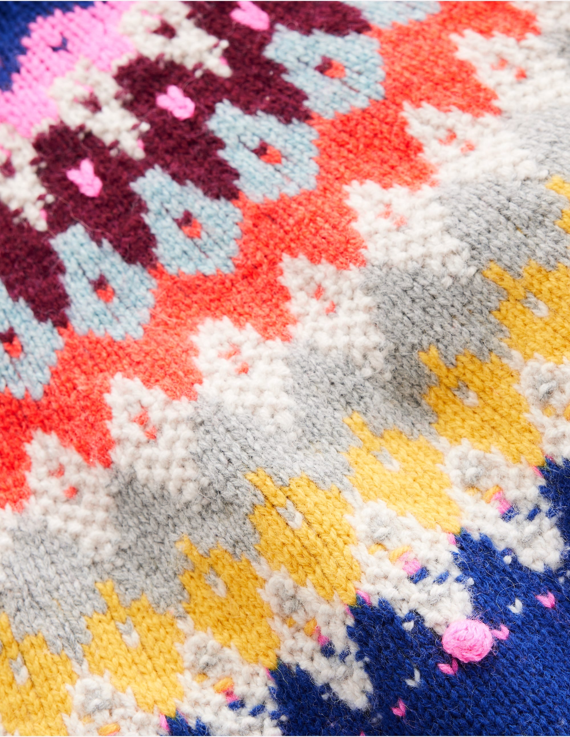 Eleanor Fair Isle Jumper-Sapphire Blue Fair Isle - Image 9