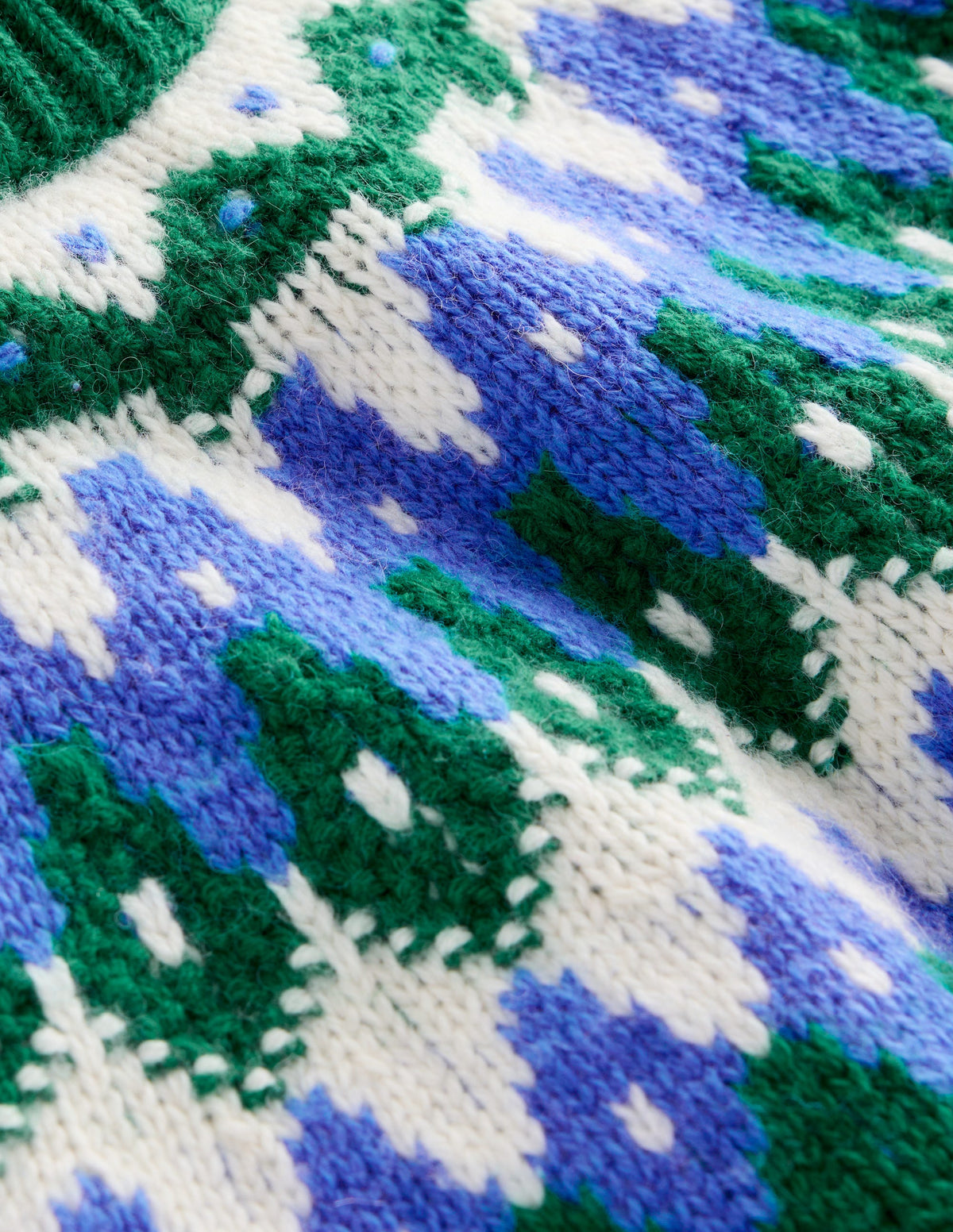 Eleanor Fair Isle Jumper-Pine Green - Image 8