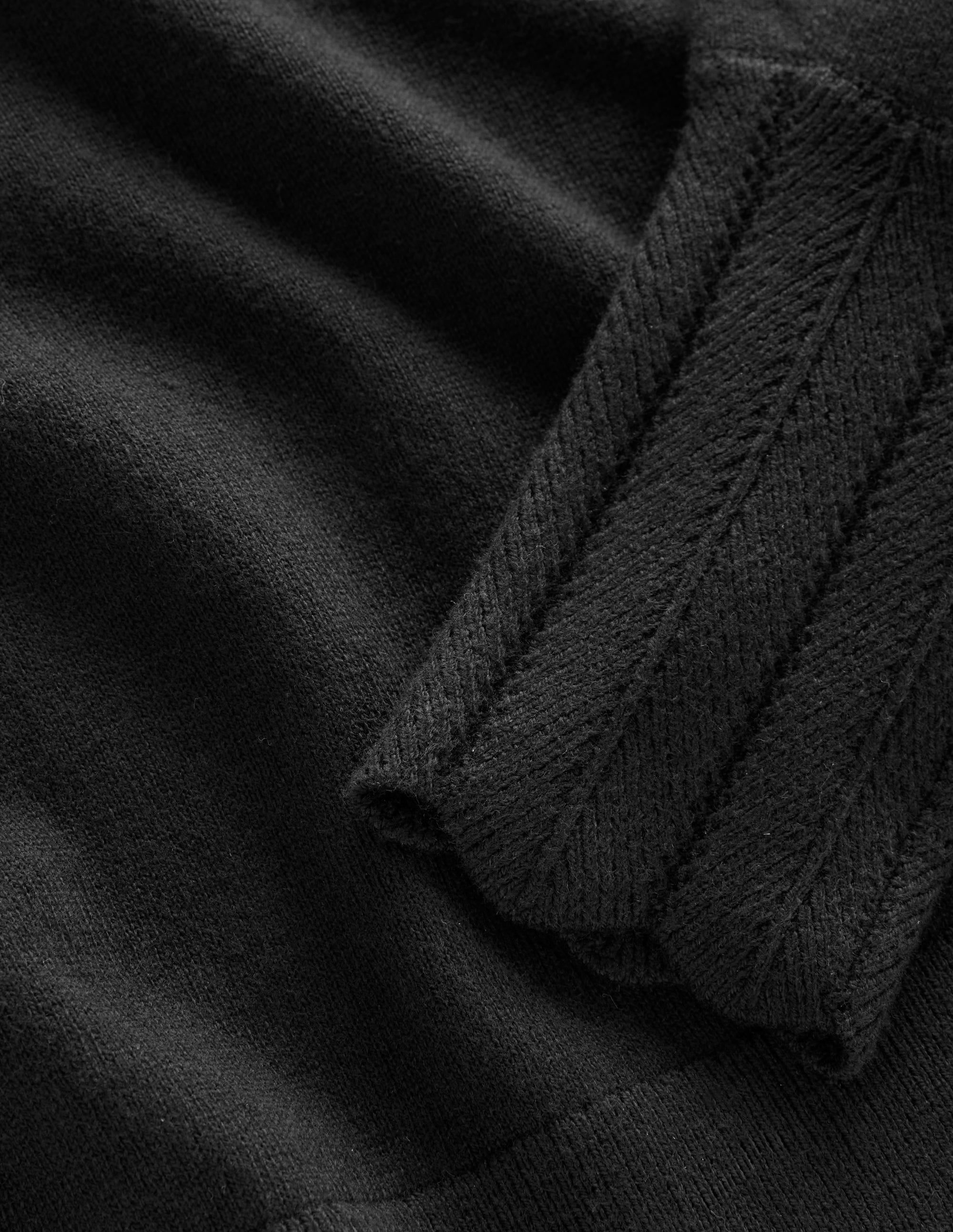 Imi Scallop Trim Jumper-Black - Image 6
