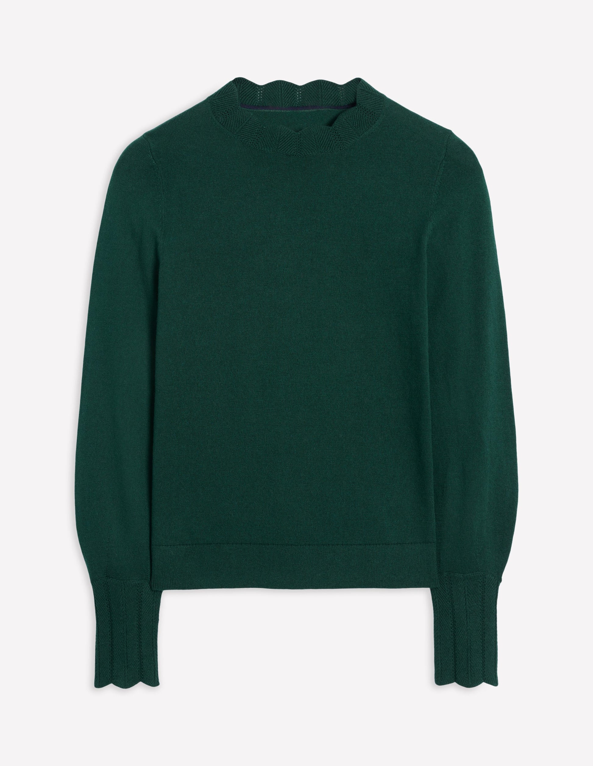 Imi Scallop Trim Jumper-Glade Green-6