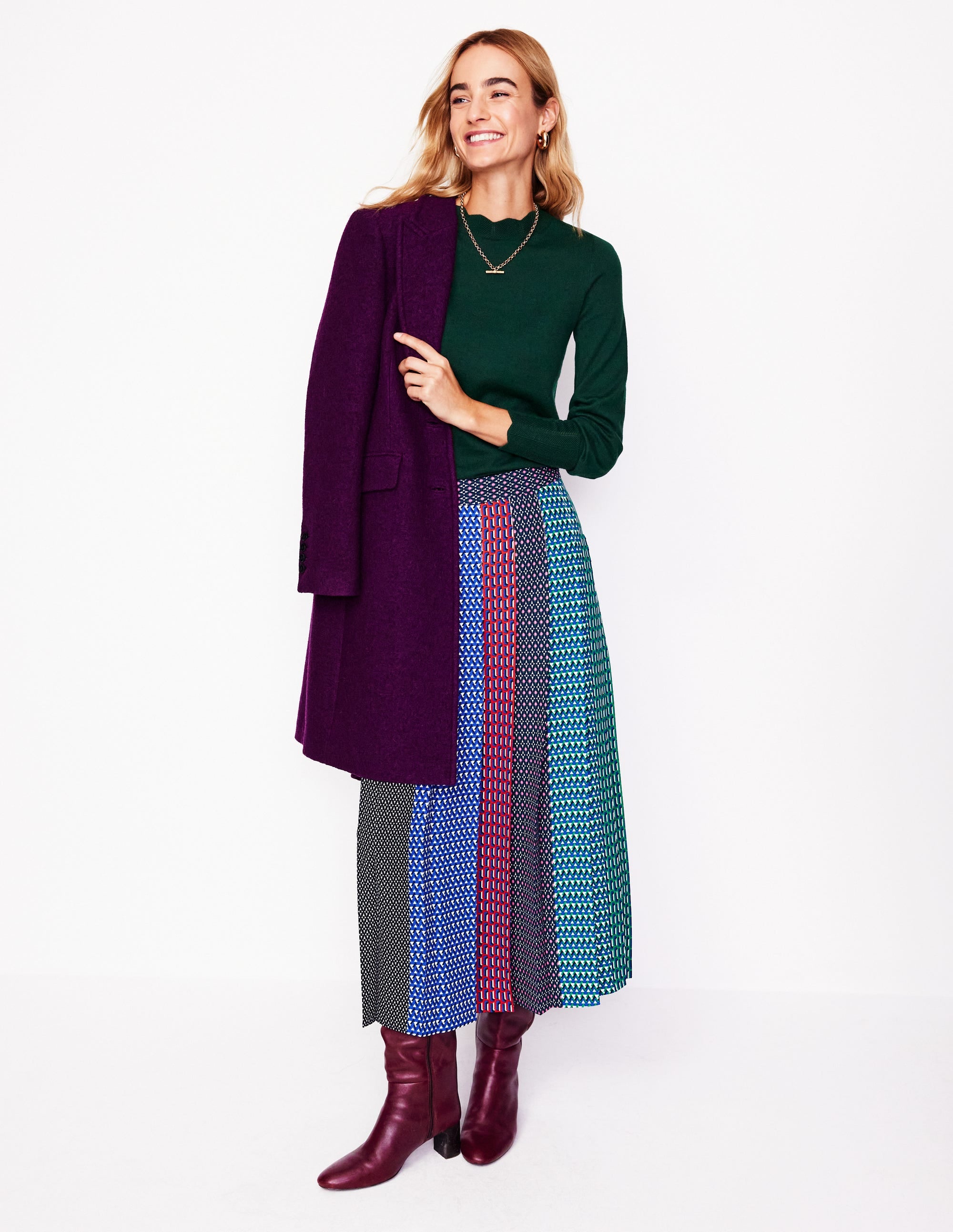 Imi Scallop Trim Jumper-Glade Green - Image 4