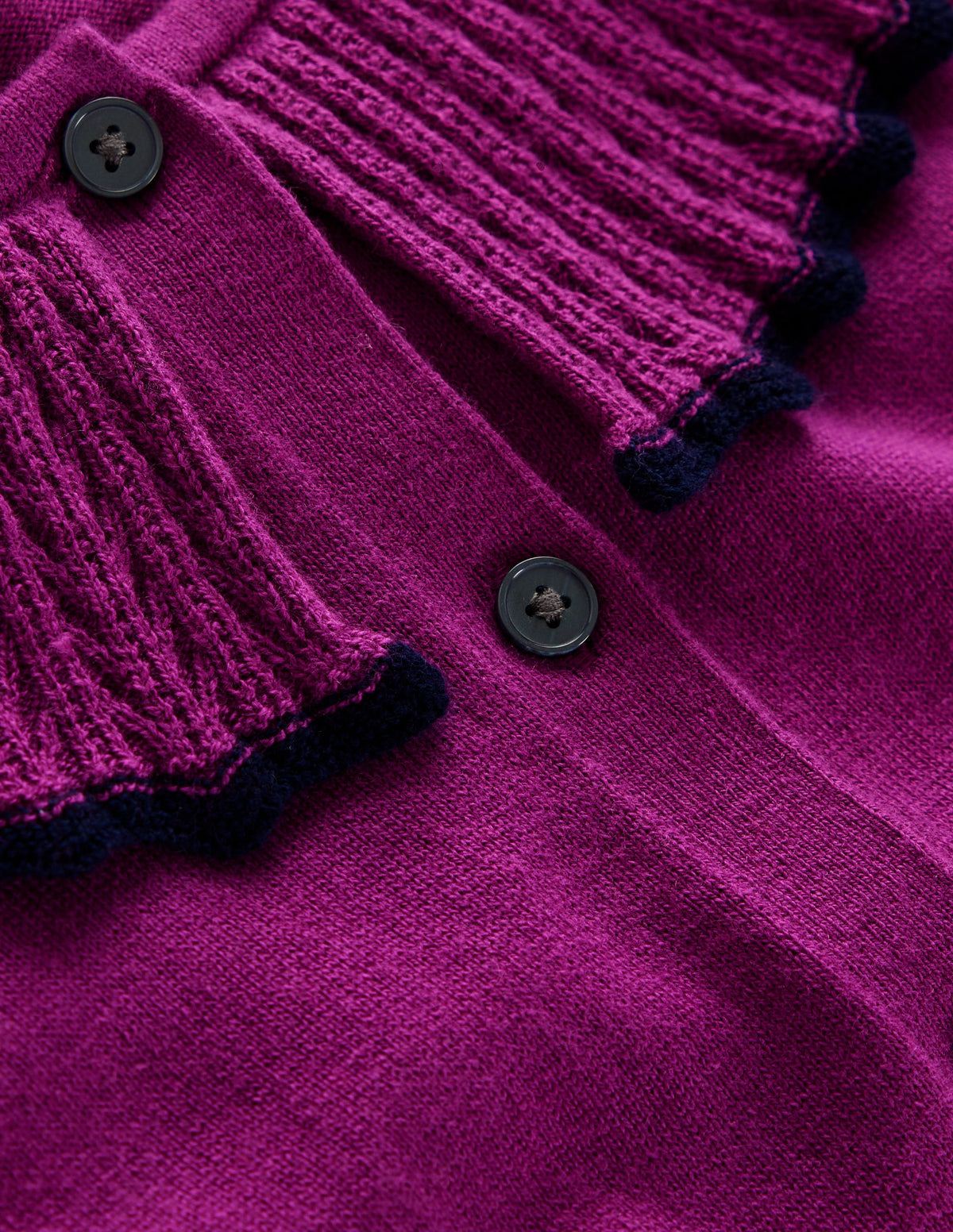 Frill Collared Cardigan-Regal Purple-6