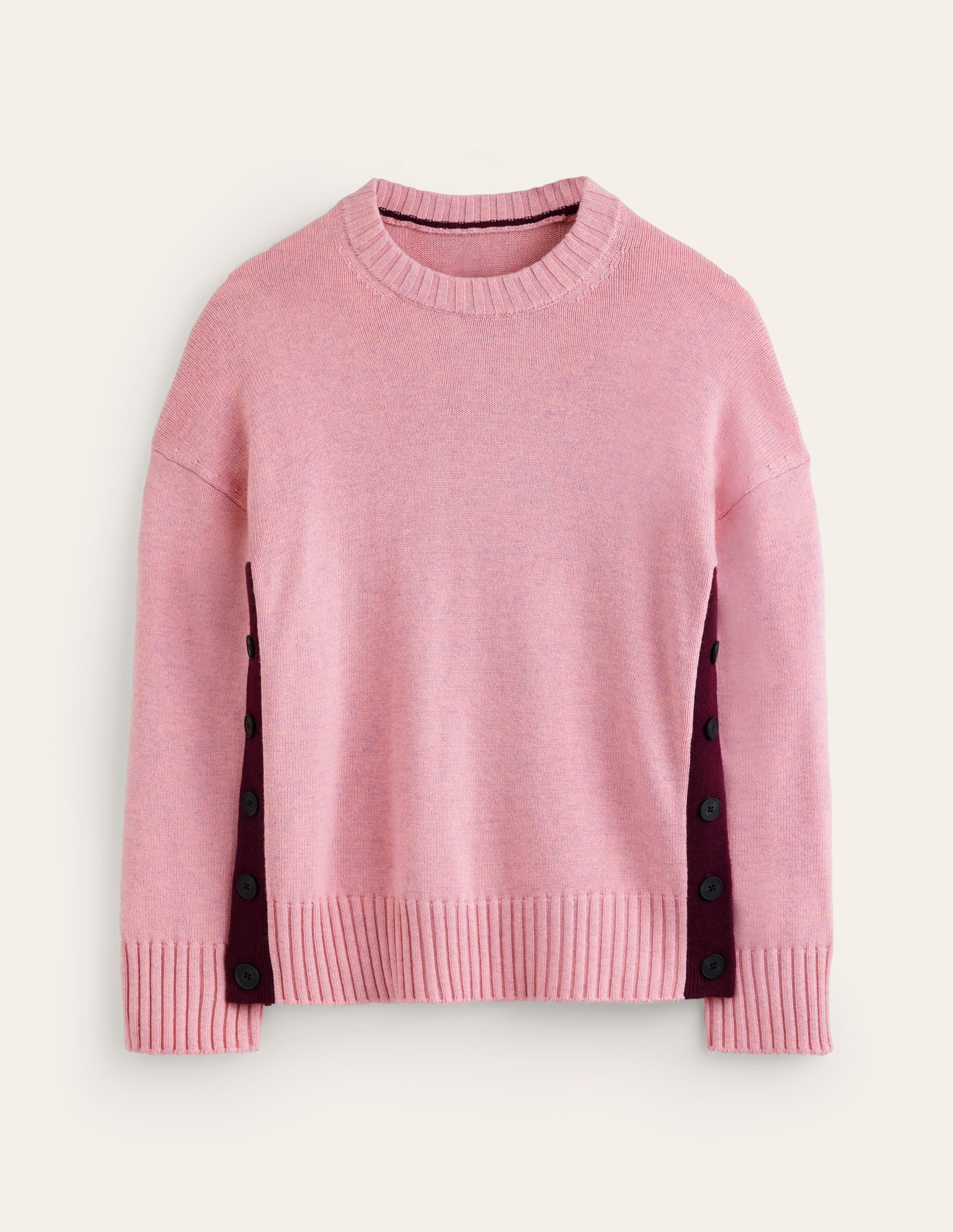 Zia Button Side Jumper-Quartz Pink - Image 5