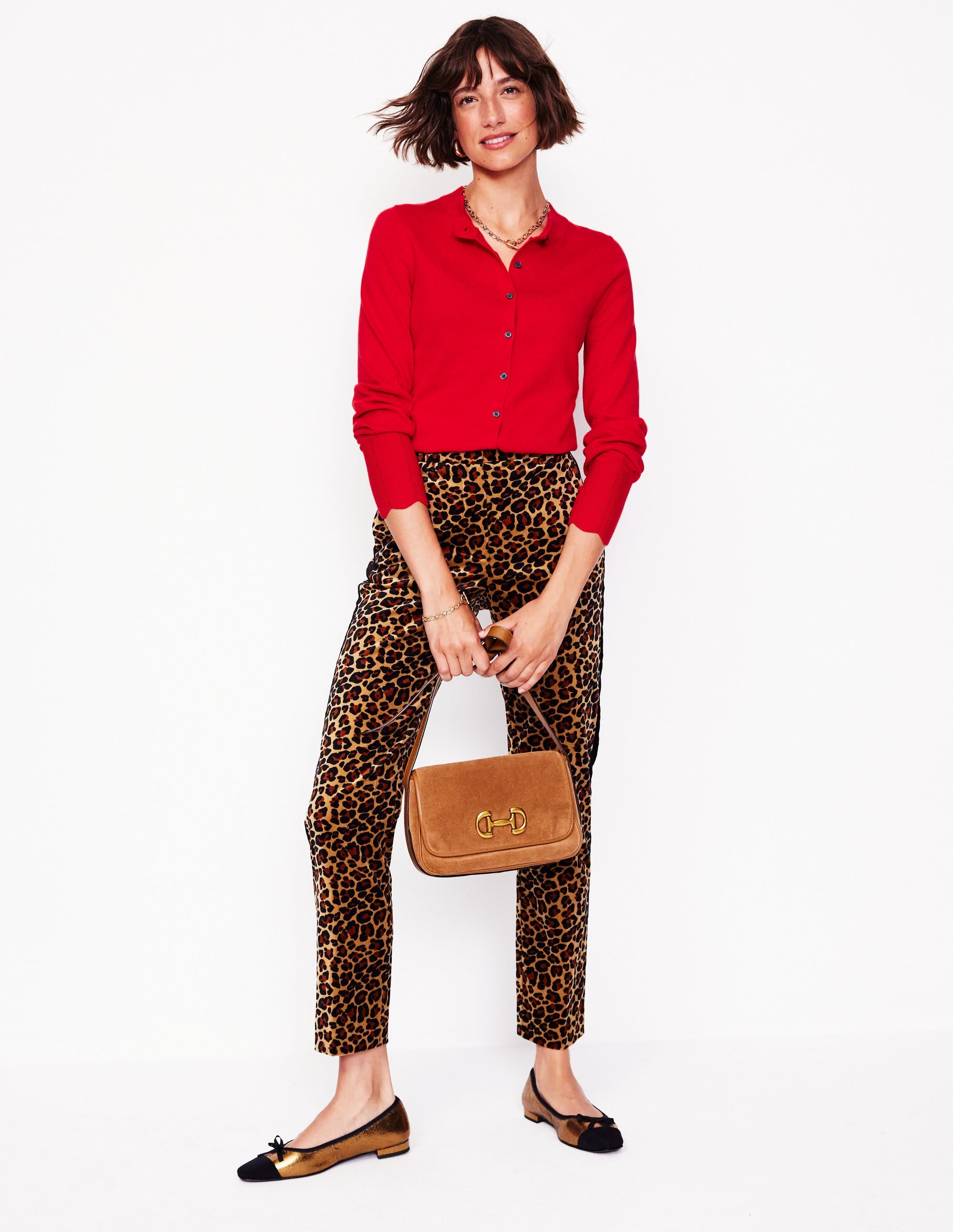 Imi Scalloped Cardigan-Rouge Red - Image 4