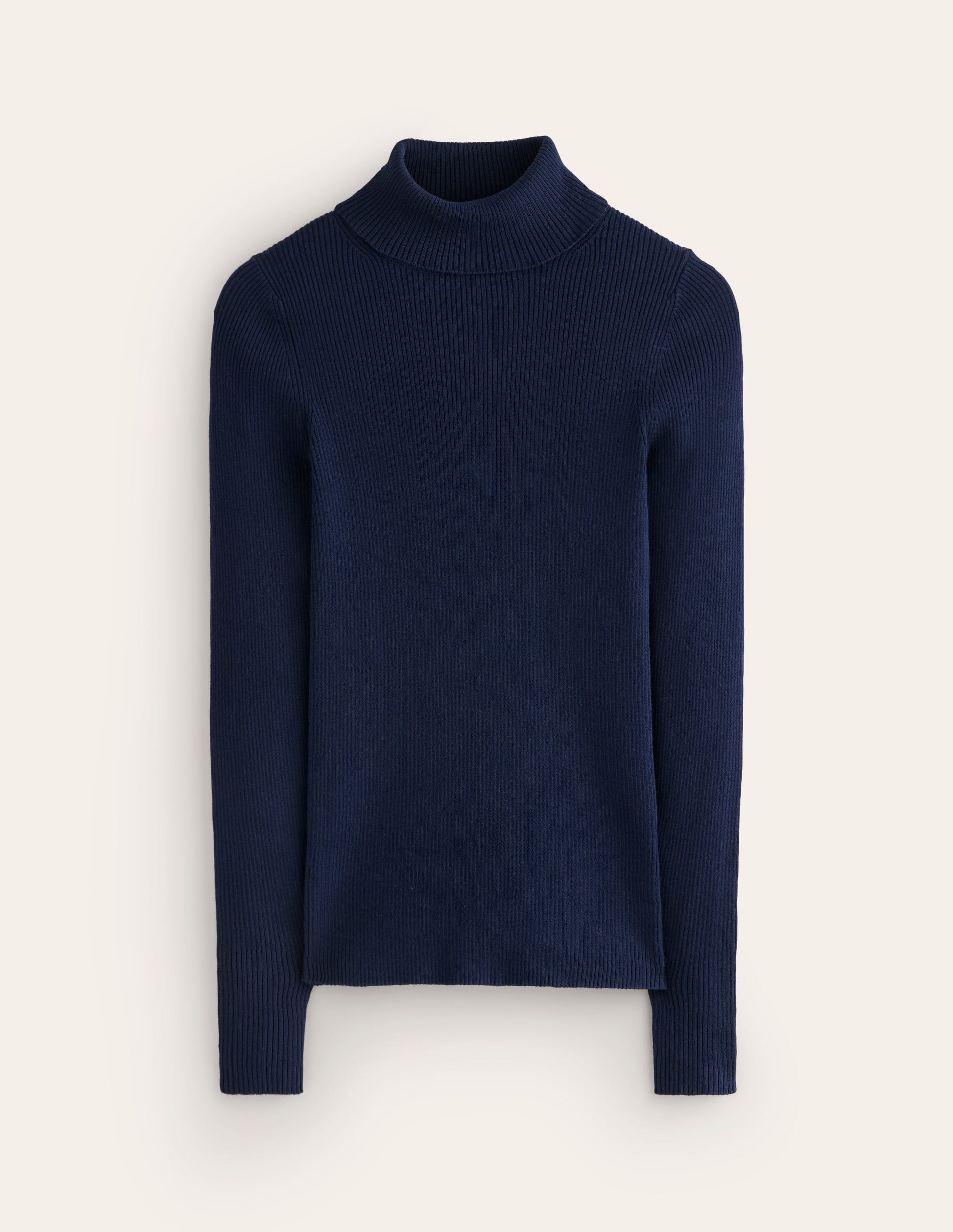 Catriona Roll Neck Jumper-Navy-5