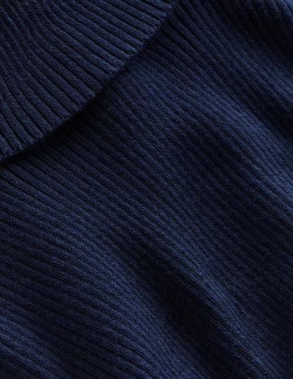 Catriona Roll Neck Jumper-Navy-6
