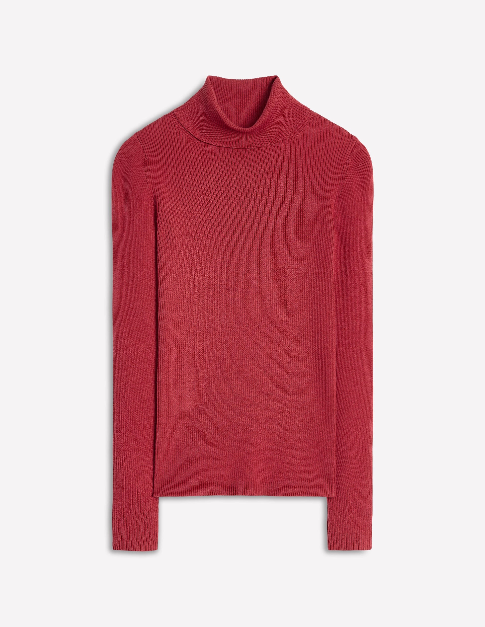 Catriona Roll Neck Jumper-Red Liquorice-6