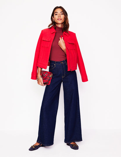 Catriona Roll Neck Jumper-Red Liquorice-4